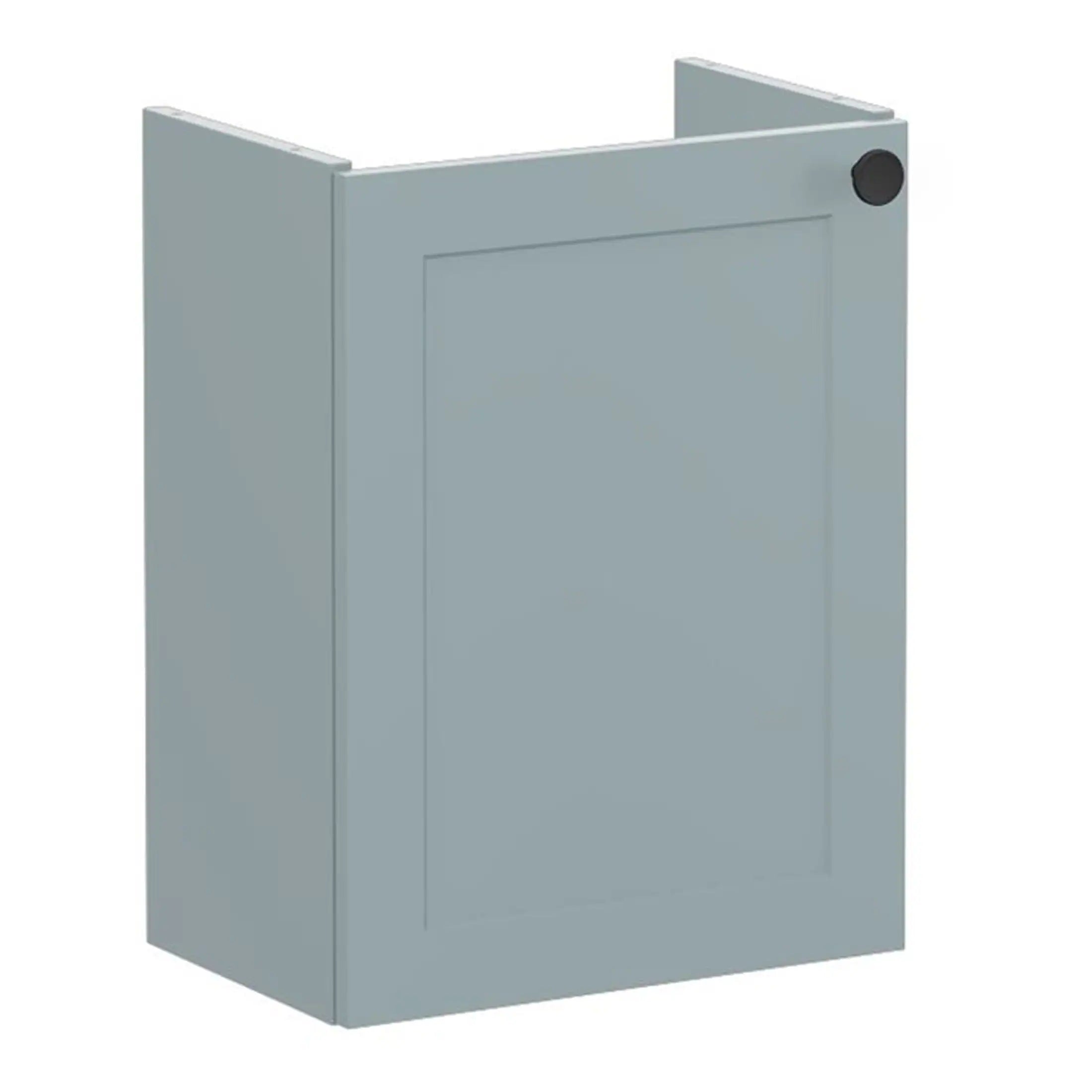 Light Grey Bathroom Wall Cabinet with Hidden Hardware for Modern Bathroom Storage.