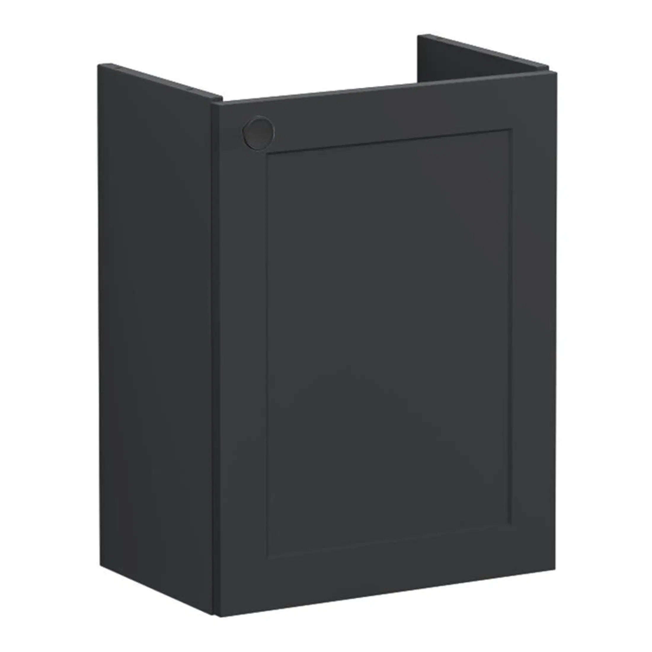 Modern black bathroom wall cabinet for sleek storage solutions. Perfect for contemporary bathrooms, combining style and practicality. Designed for easy installation and durable use.