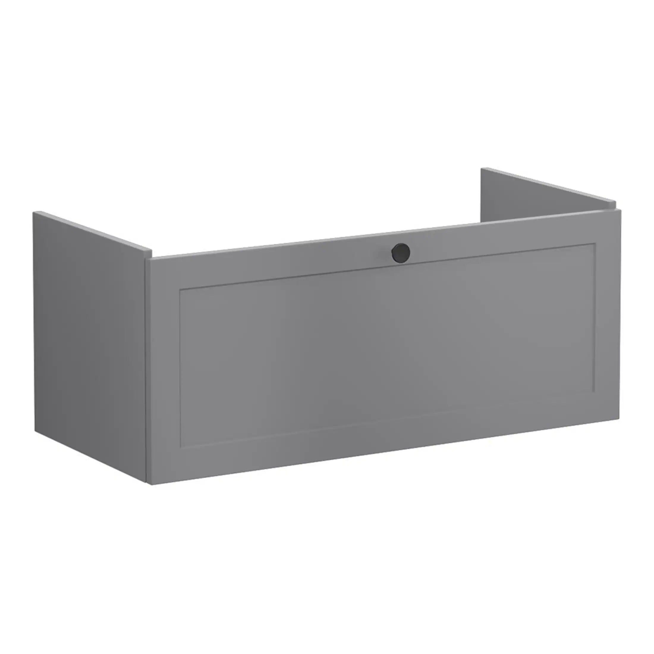 Light grey bathroom wall panel with built-in towel rail, moisture-resistant and easy to clean – ideal for modern bathroom design.
