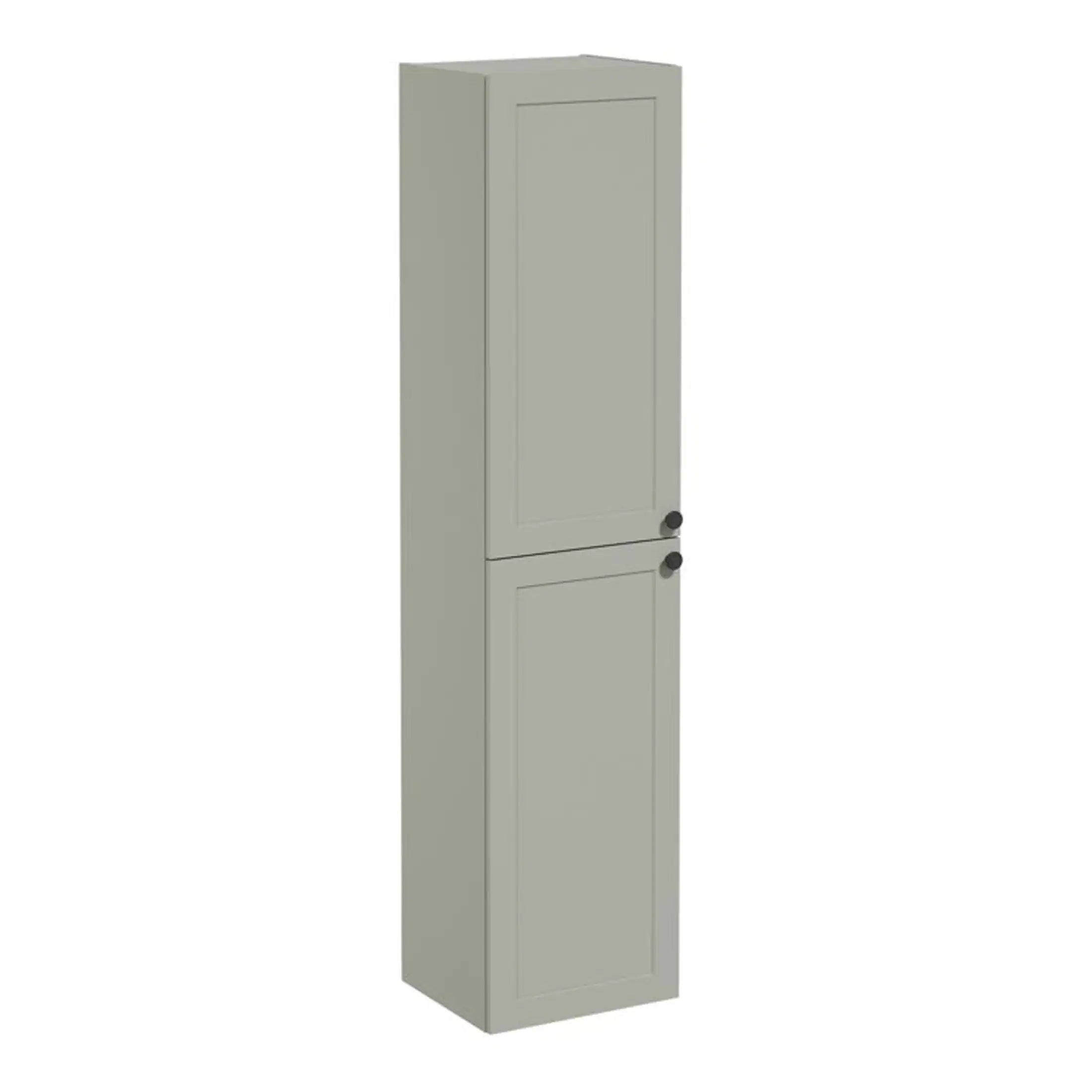 High-quality grey bathroom cabinet with practical storage and modern design, perfect for organising toiletries in contemporary bathrooms. Durable finish and sleek handles.