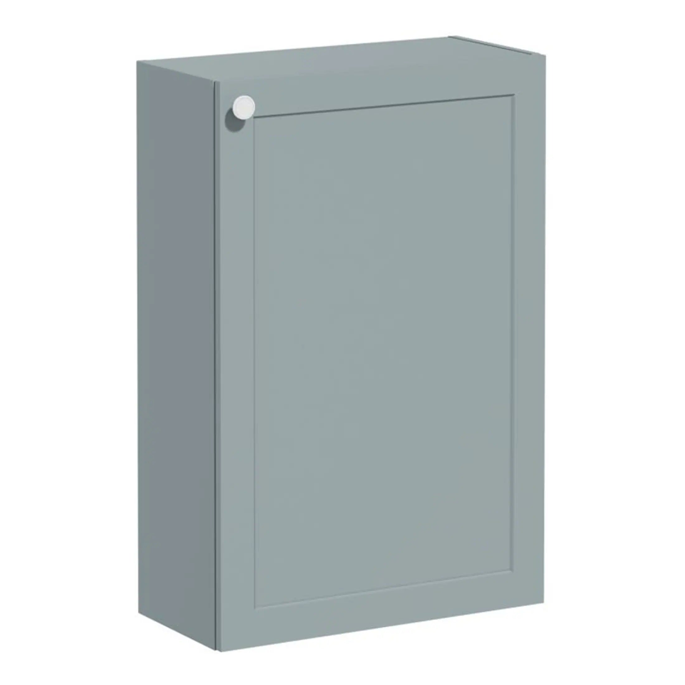 Modern grey bathroom wall cabinet for stylish bathroom storage solutions. Durable, sleek design with minimalistic aesthetic, perfect for organising toiletries and essentials in contemporary bathrooms.