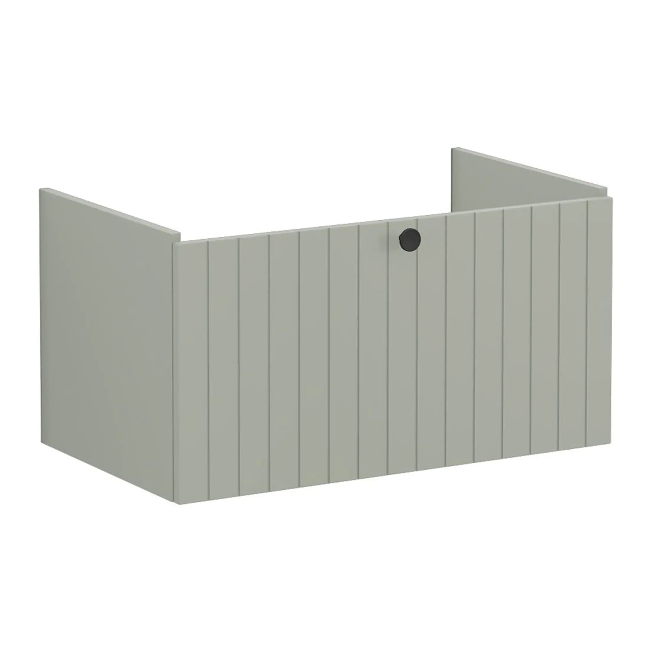 Modern grey bathroom panel with vertical slats, ideal for shower enclosures and bathroom wall cladding. Durable waterproof design perfect for contemporary bathroom renovations.