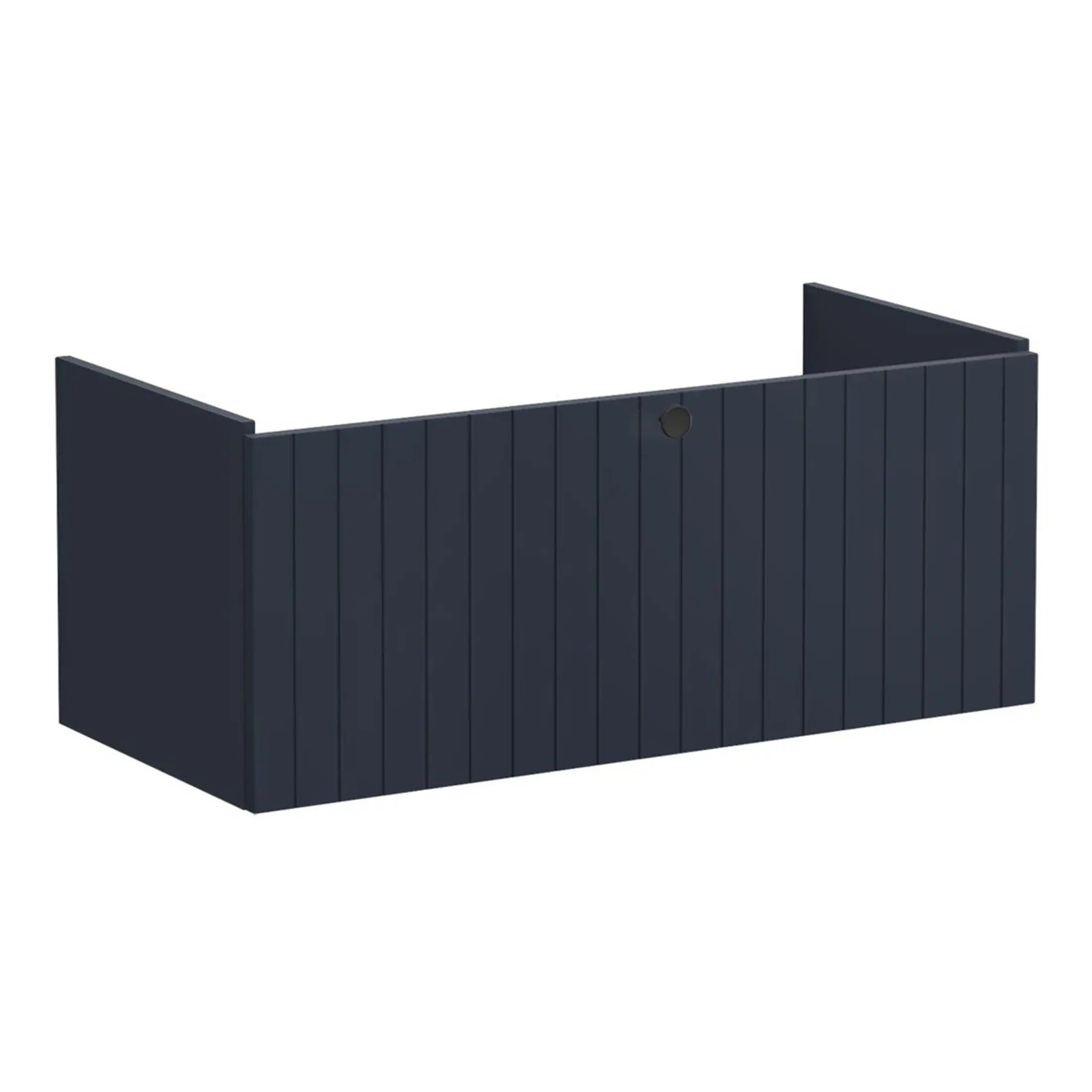 Dark navy wooden bathroom panel, perfect for stylish wet room or shower enclosure, with a sleek design and waterproof finish for modern bathroom updates.
