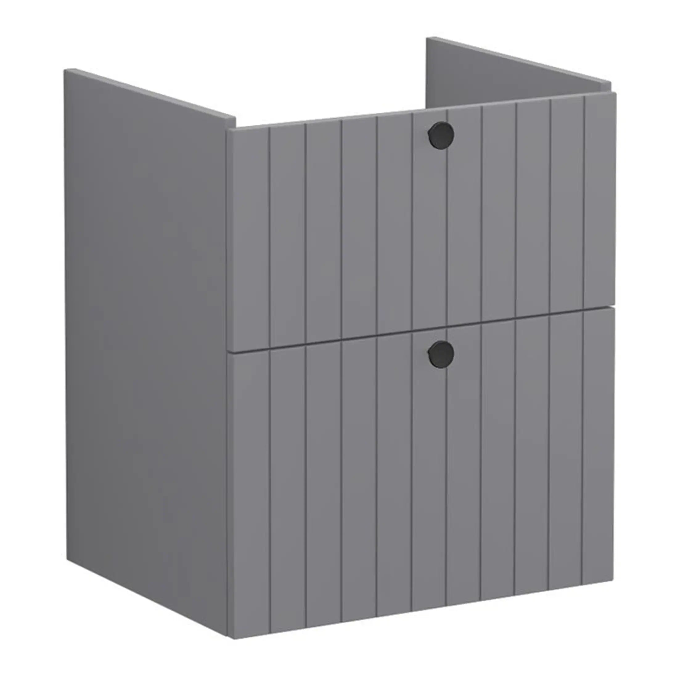 Rustic grey outdoor shower unit with wood panel design, perfect for garden and poolside bathrooms. Durable construction ideal for stylish, functional exterior bathroom spaces.