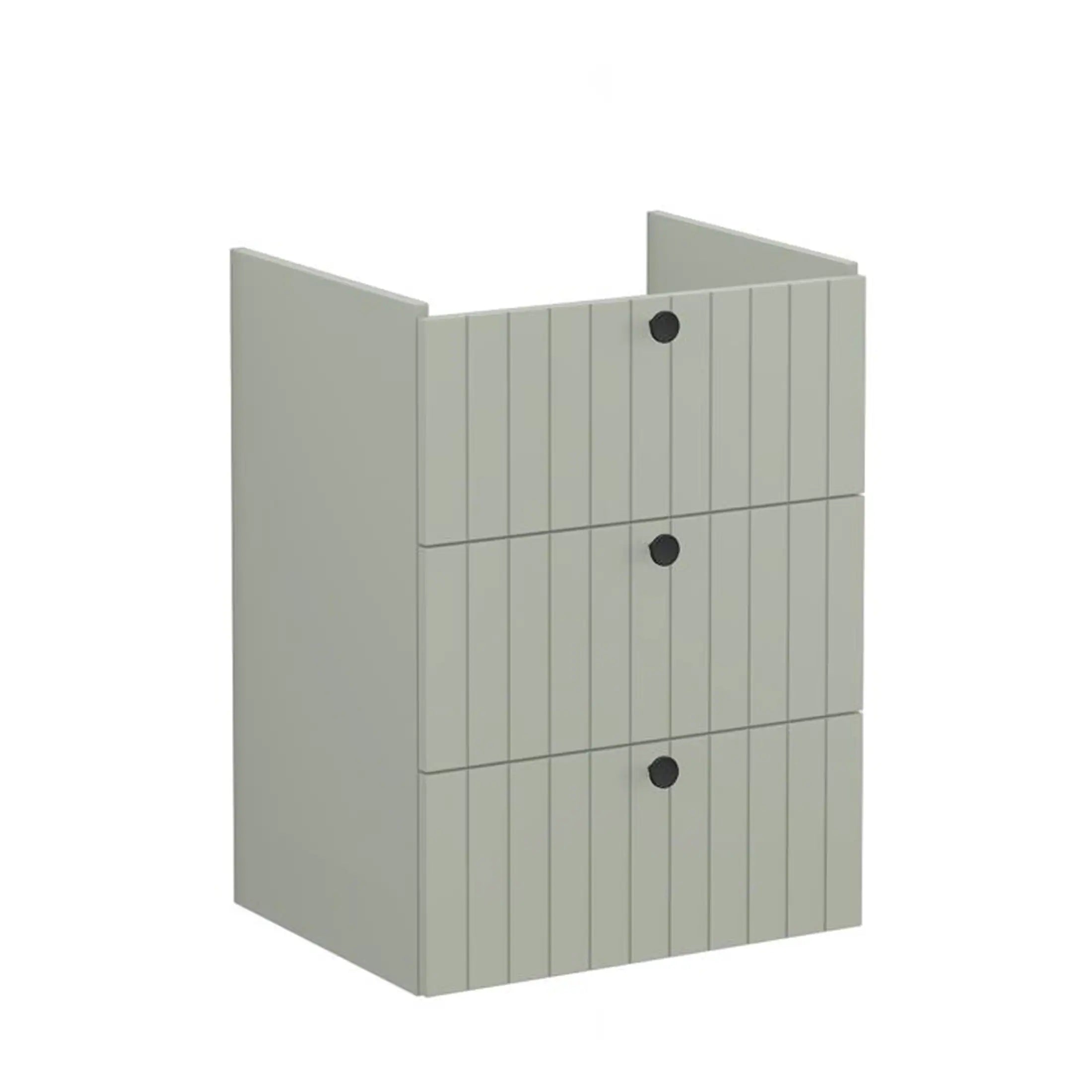 Modern grey bathroom storage cabinet with multiple compartments and sleek design, ideal for enhancing bathroom organisation and style.