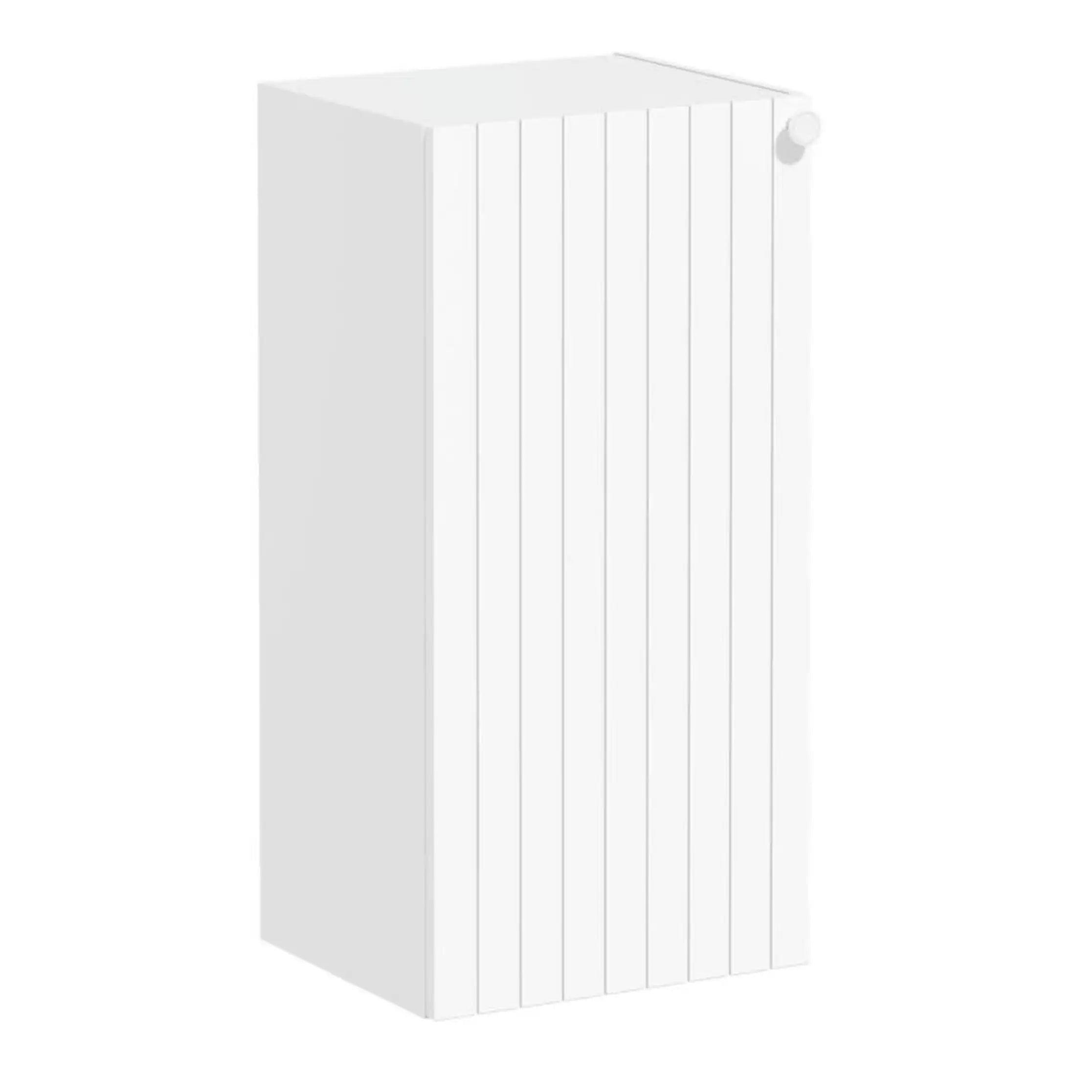 White vertical radiator for modern bathroom heating, enhanced with sleek design and efficient performance. Perfect for contemporary Bubly bathrooms, adding style and warmth.