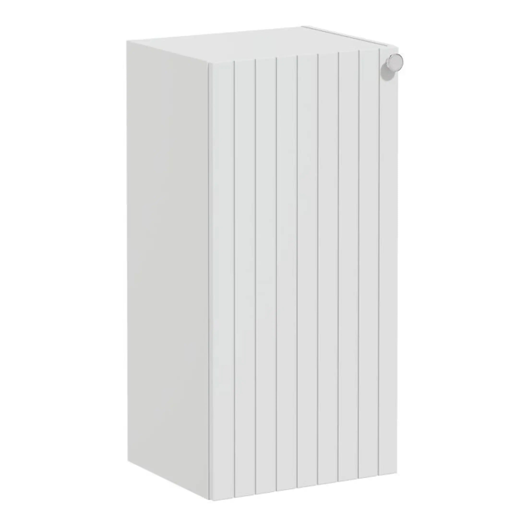 Modern white radiator panel for bathroom heating, stylish and space-saving design by Bubly Bathrooms, perfect for contemporary bathroom heating solutions.