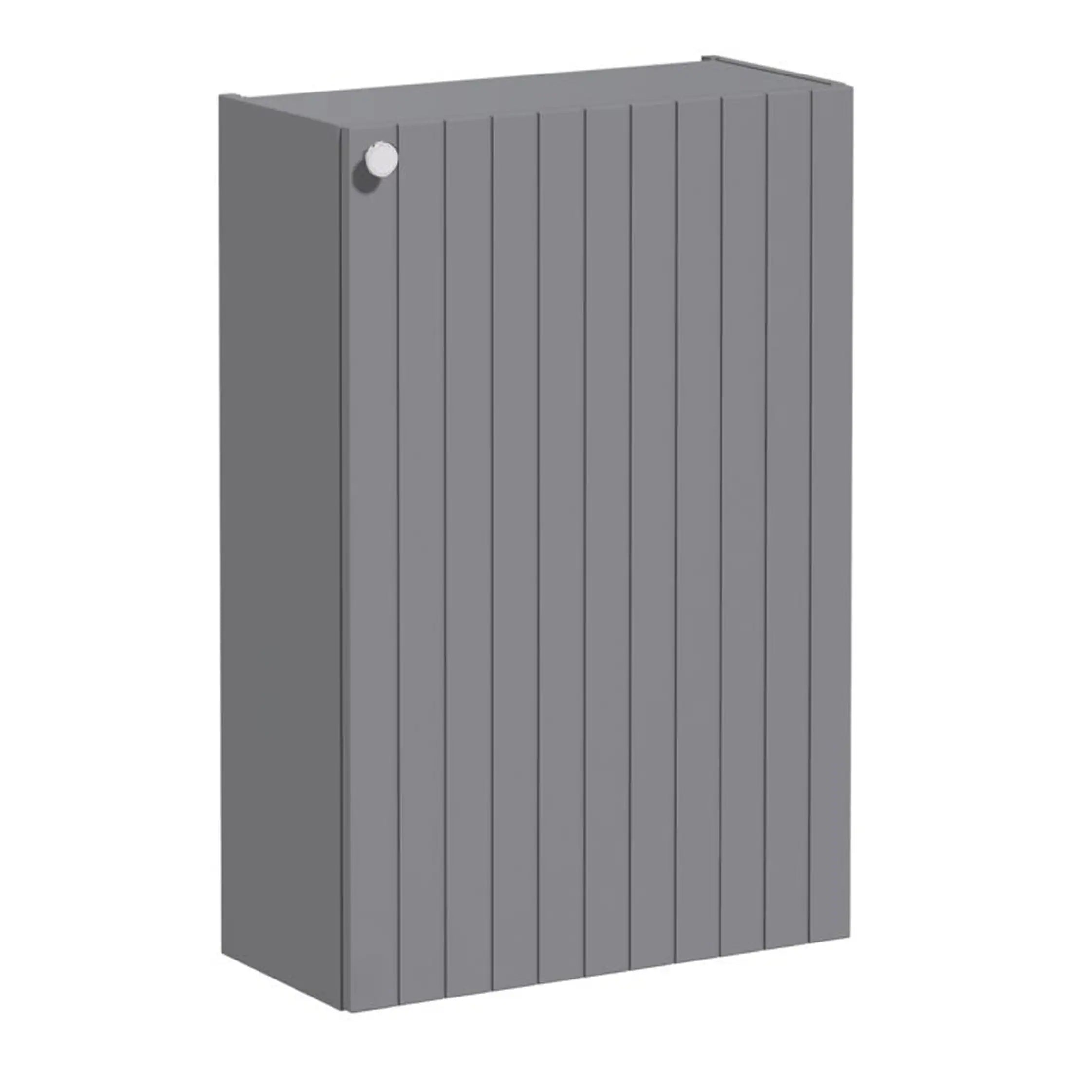 Modern grey wooden bathroom radiator panel for stylish heating solutions and interior decor.