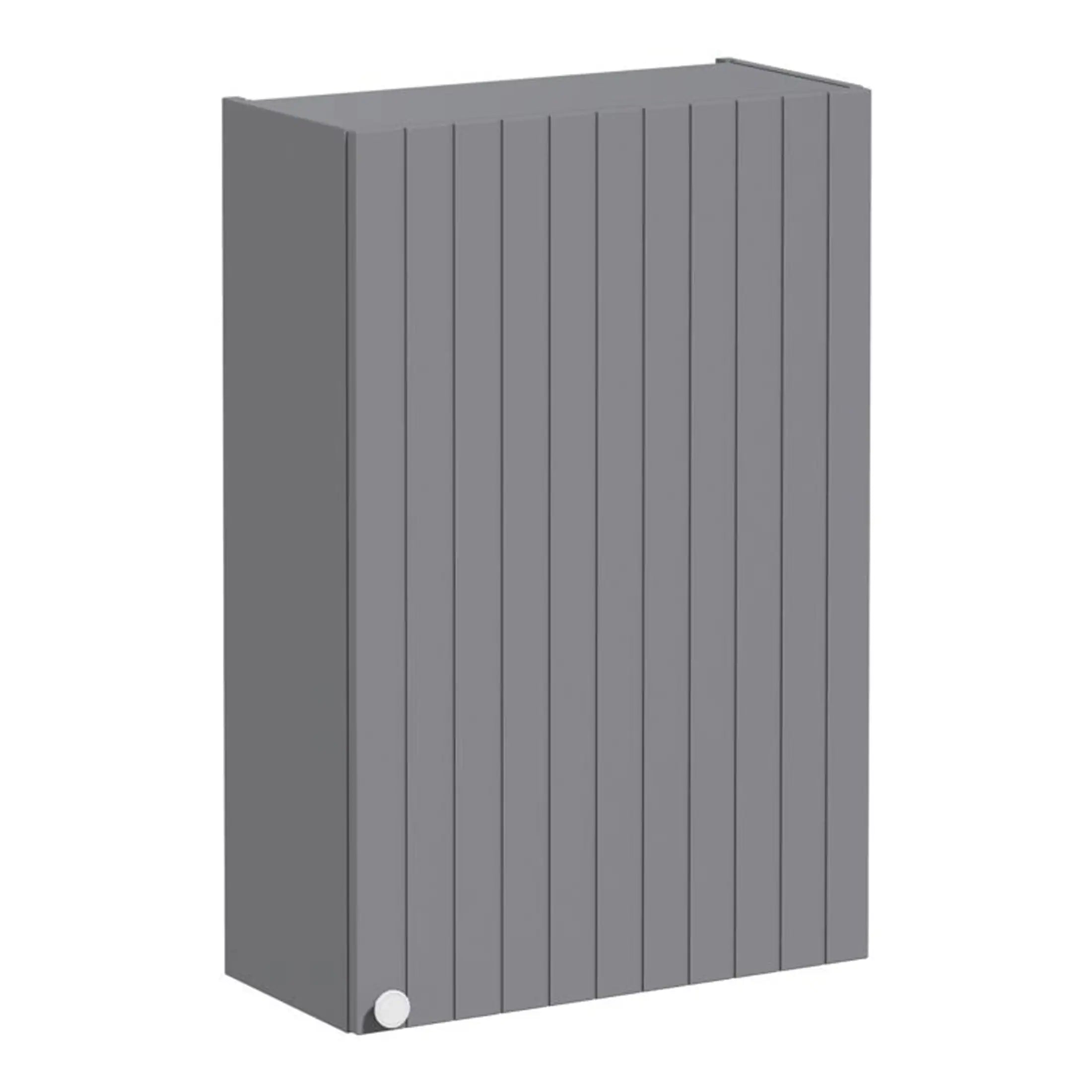 Grey outdoor wooden storage cabinet for bathroom organisation andPoolside storage solutions. Durable, weather-resistant design ideal for bathroom and outdoor use.