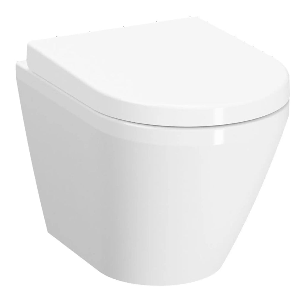 Toilet with a modern, sleek design from Bubly Bathrooms in the UK. Perfect for contemporary bathroom spaces, offering comfort and style with high-quality fixtures.