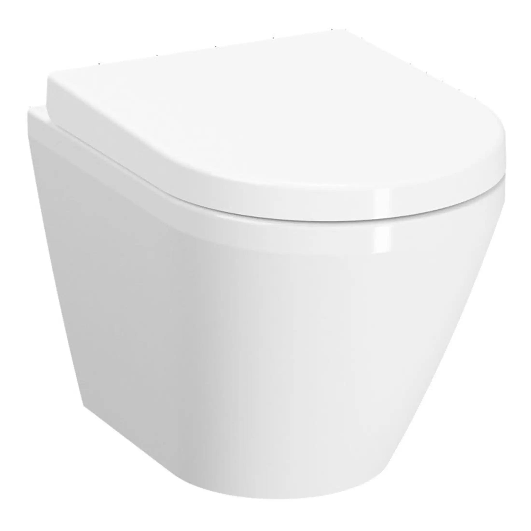 Toilet with a modern, sleek design from Bubly Bathrooms in the UK. Perfect for contemporary bathroom spaces, offering comfort and style with high-quality fixtures.