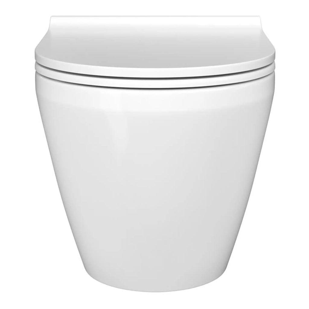 Sleek modern white toilet with smooth design, ideal for contemporary bathrooms and premium bathroom fixtures. Perfect for upgrading your toilet and enhancing bathroom aesthetics.