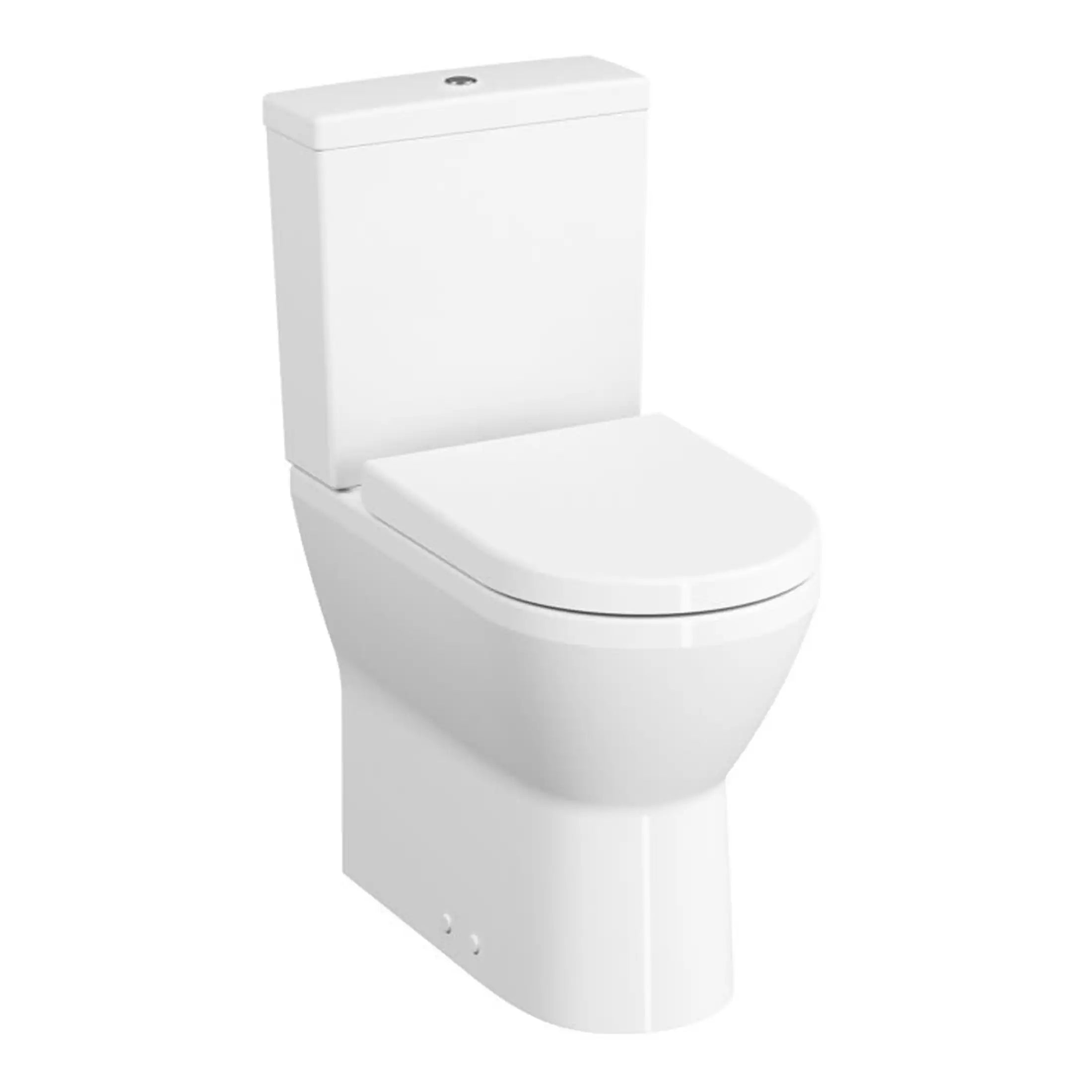 Toilet with integrated cistern and modern design, ideal for contemporary bathroom bathrooms modern toilets with sleek white ceramic finish for easy cleaning and stylish look in Bubly Bathrooms UK.