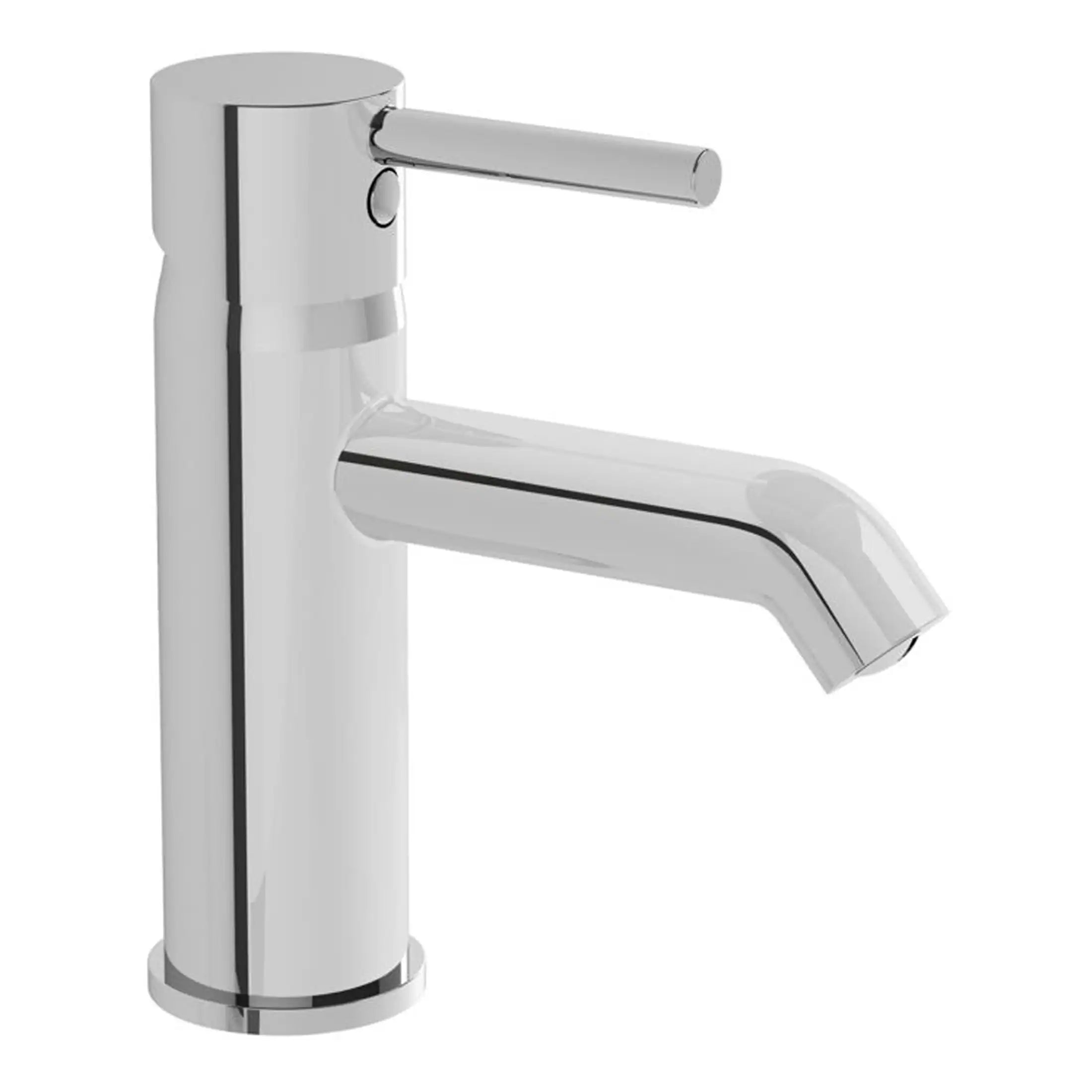 Modern chrome bathroom tap, stylish and durable fixture for contemporary bathroom sinks, high-quality plumbing fitting, ideal for renovation or new bathroom design.