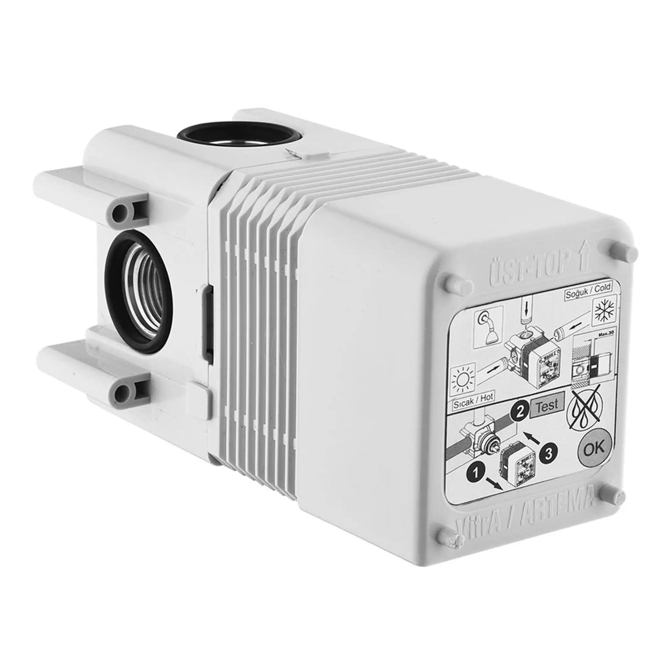 High-quality thermostatic mixing valve for Bubly Bathrooms, ensuring precise temperature control for safe and comfortable shower experiences. Ideal for modern bathroom installations.