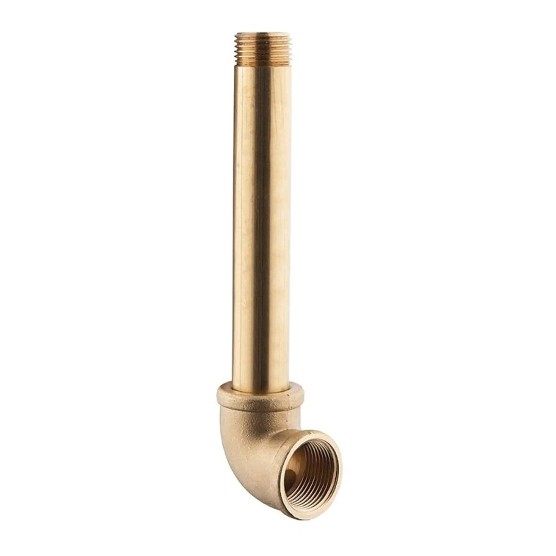 Brass bathroom pipe fitting designed for plumbing installations, showcasing high-quality material and precision threading. Ideal for connecting pipes in bathroom fixtures and plumbing systems.