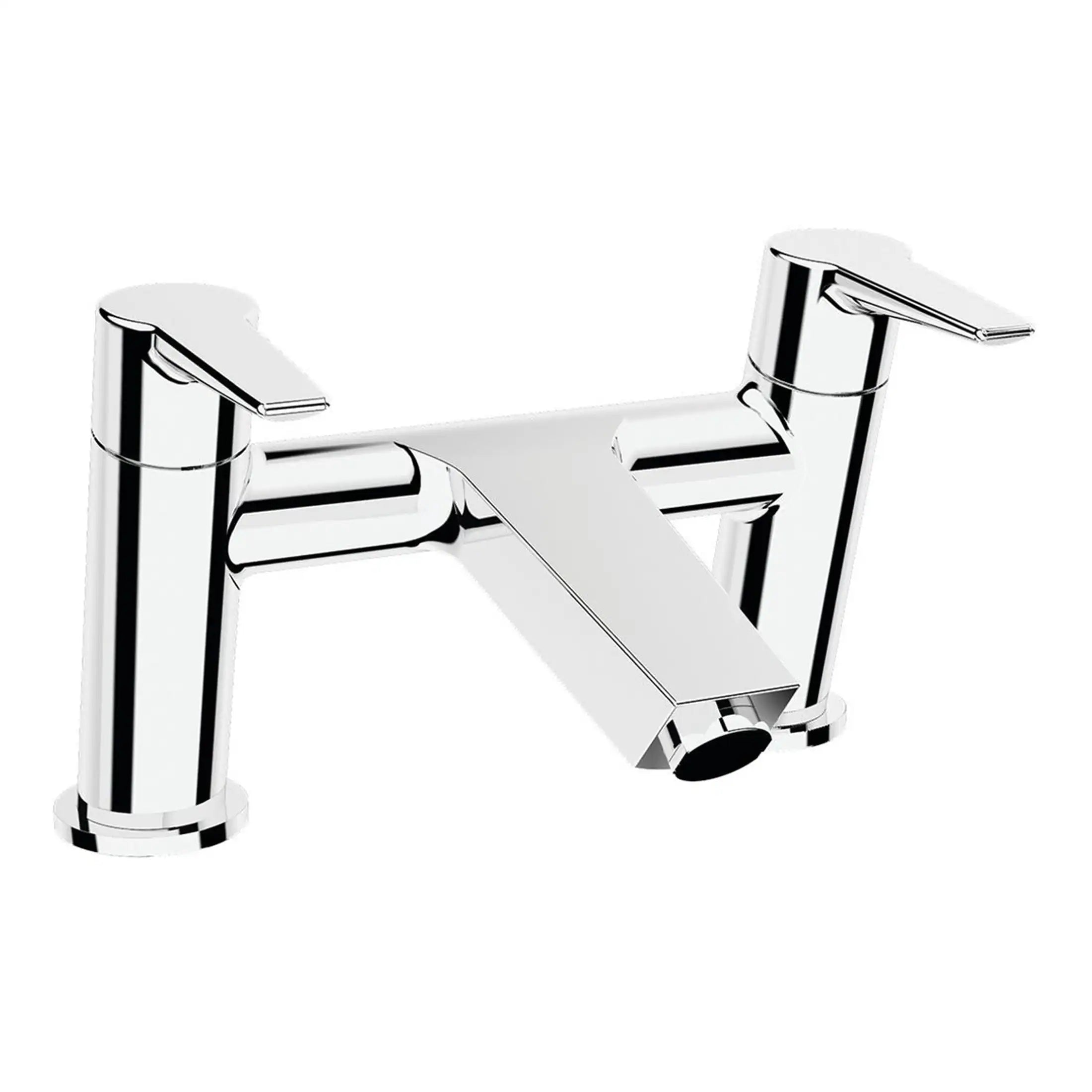 Polished chrome bathroom mixer tap, modern design for sinks and washbasins, high-quality fixture from Bubly Bathrooms.