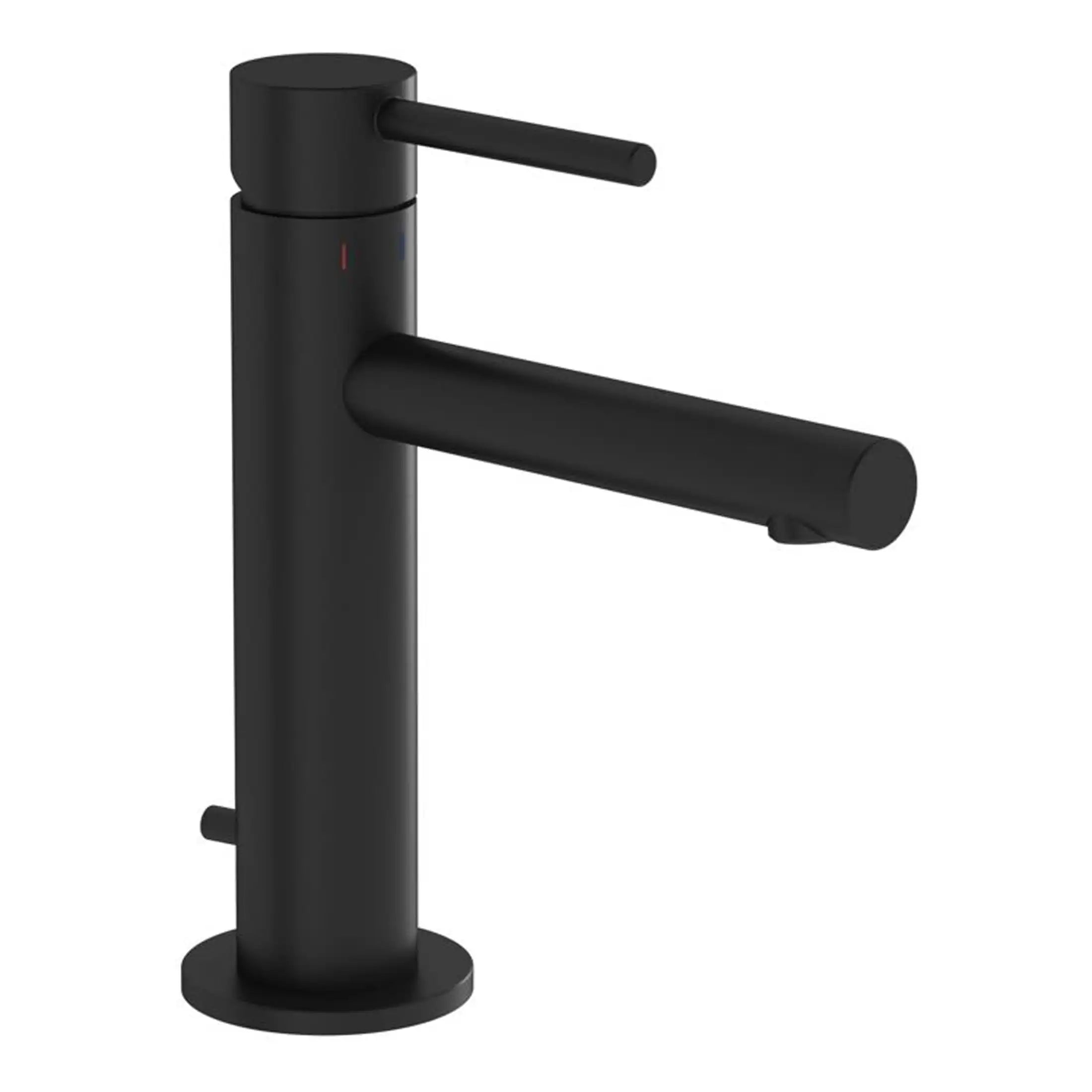 Black modern bathroom mixer tap with a sleek, minimalist design for stylish bathroom upgrades. Perfect for contemporary bathroom interiors and Australian-inspired tapware collections.