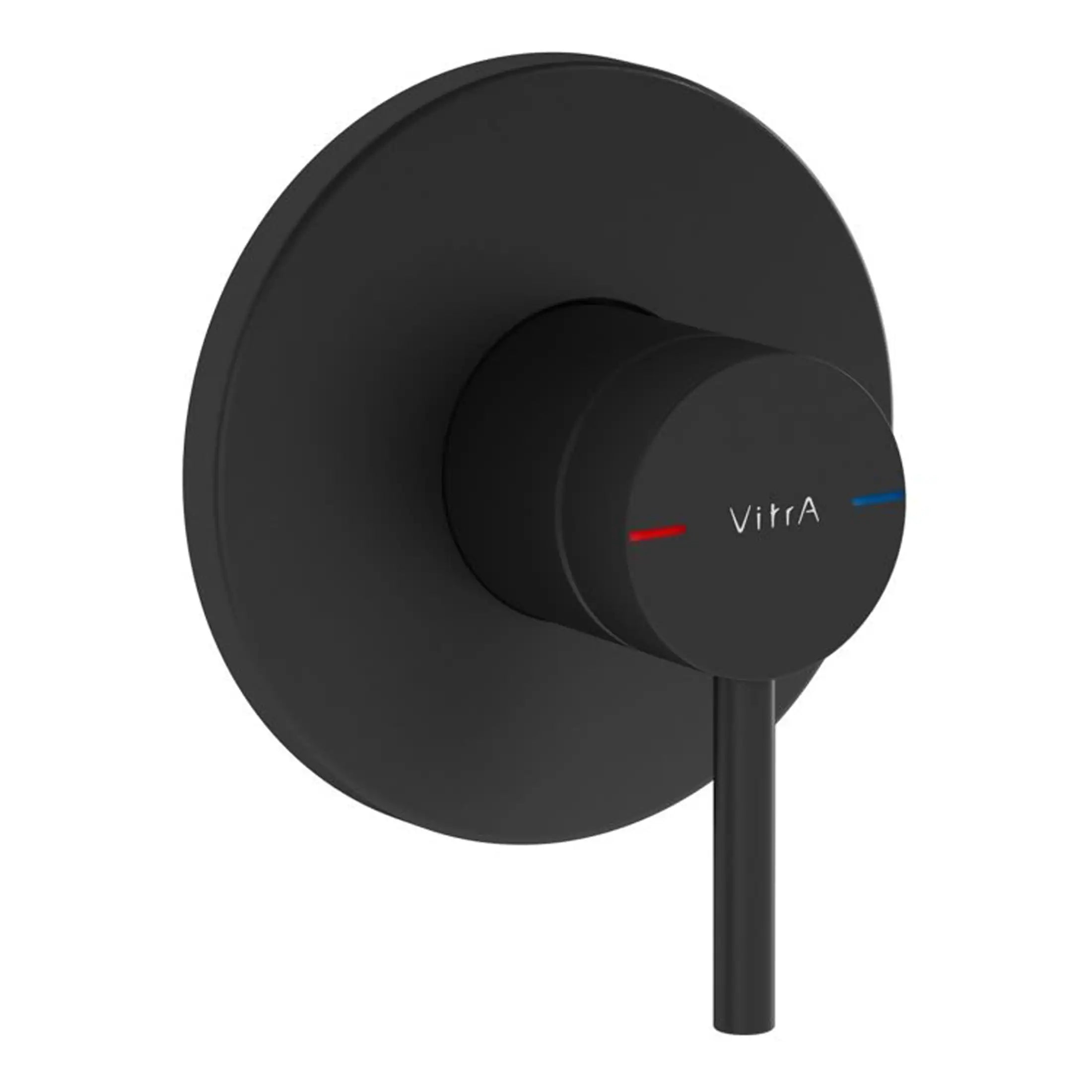 Black thermostatic shower control valve for modern Bubly bathrooms, sleek design with easy temperature setting, ideal for upgrading your bathroom fixtures.