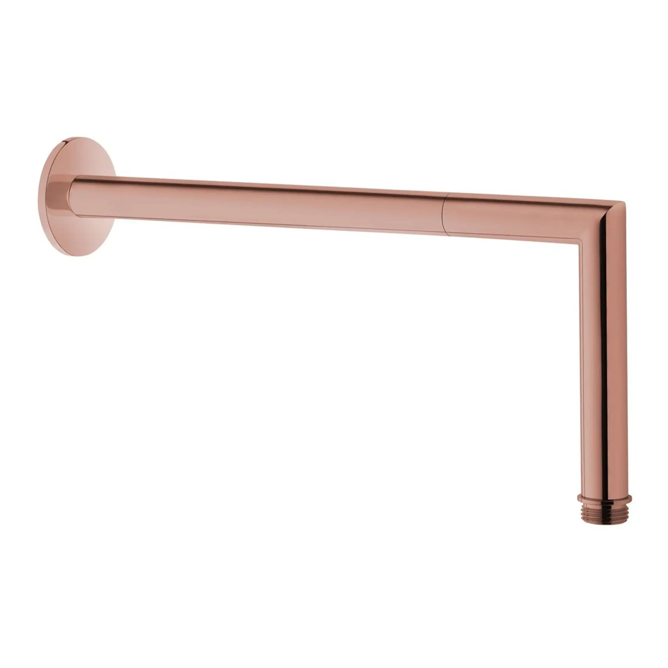 Sleek copper bathroom hand towel rail with modern design for bathroom accessories and towel storage.