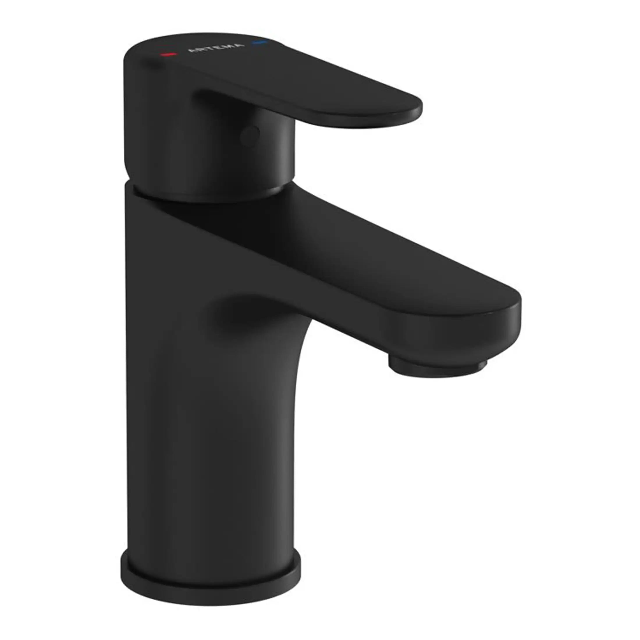Sleek matte black bathroom tap with modern design, perfect for contemporary bathrooms, available at Bubly Bathrooms.