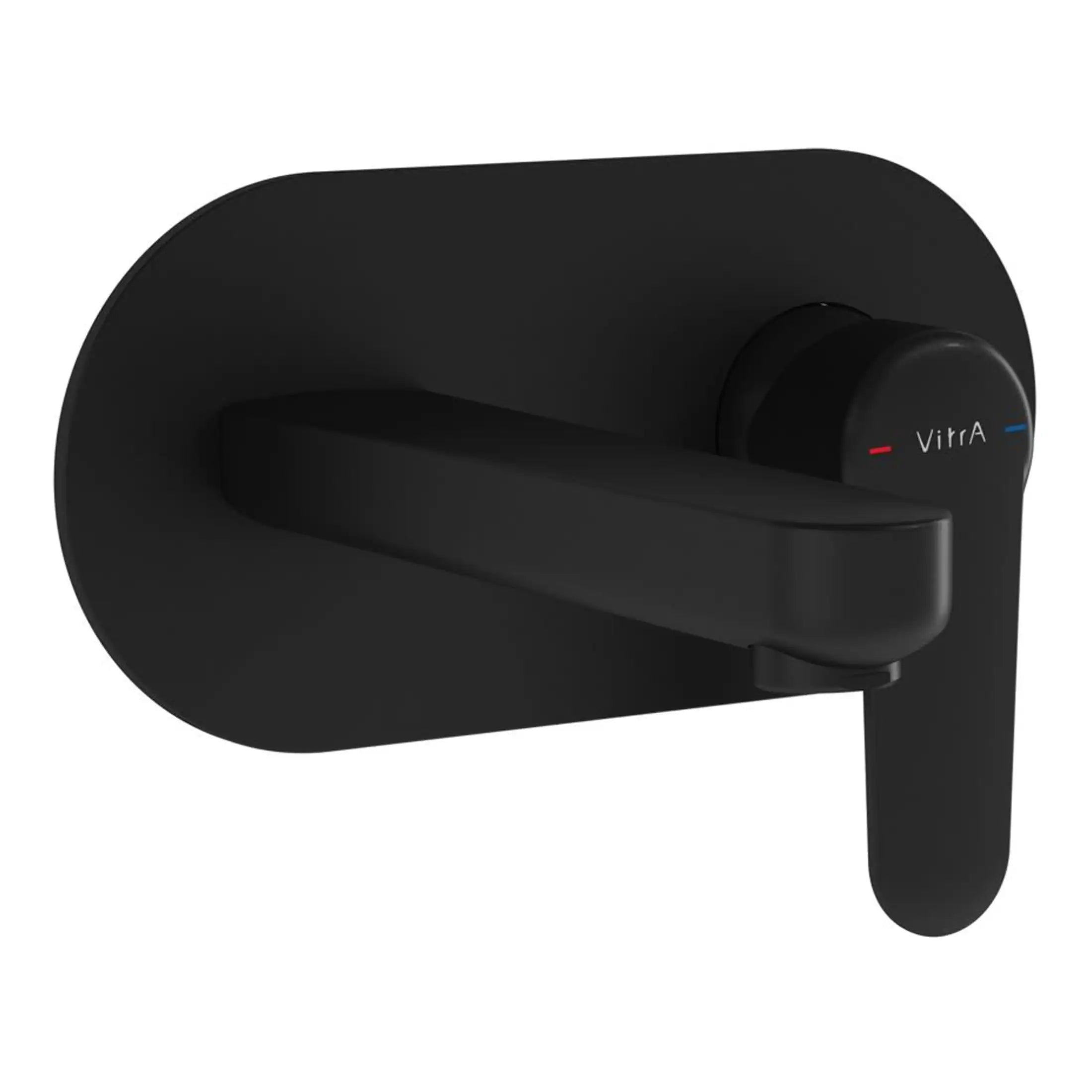 Sleek black thermostatic shower control with digital temperature display, modern design, and easy-to-use ergonomic handle, perfect for contemporary bathroom renovations and installations.