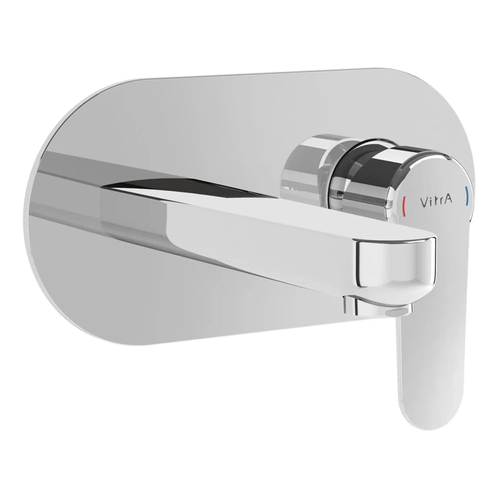 Vitra thermostatic shower control with sleek chrome finish, digital temperature handle, and modern design for luxurious bathroom upgrades.