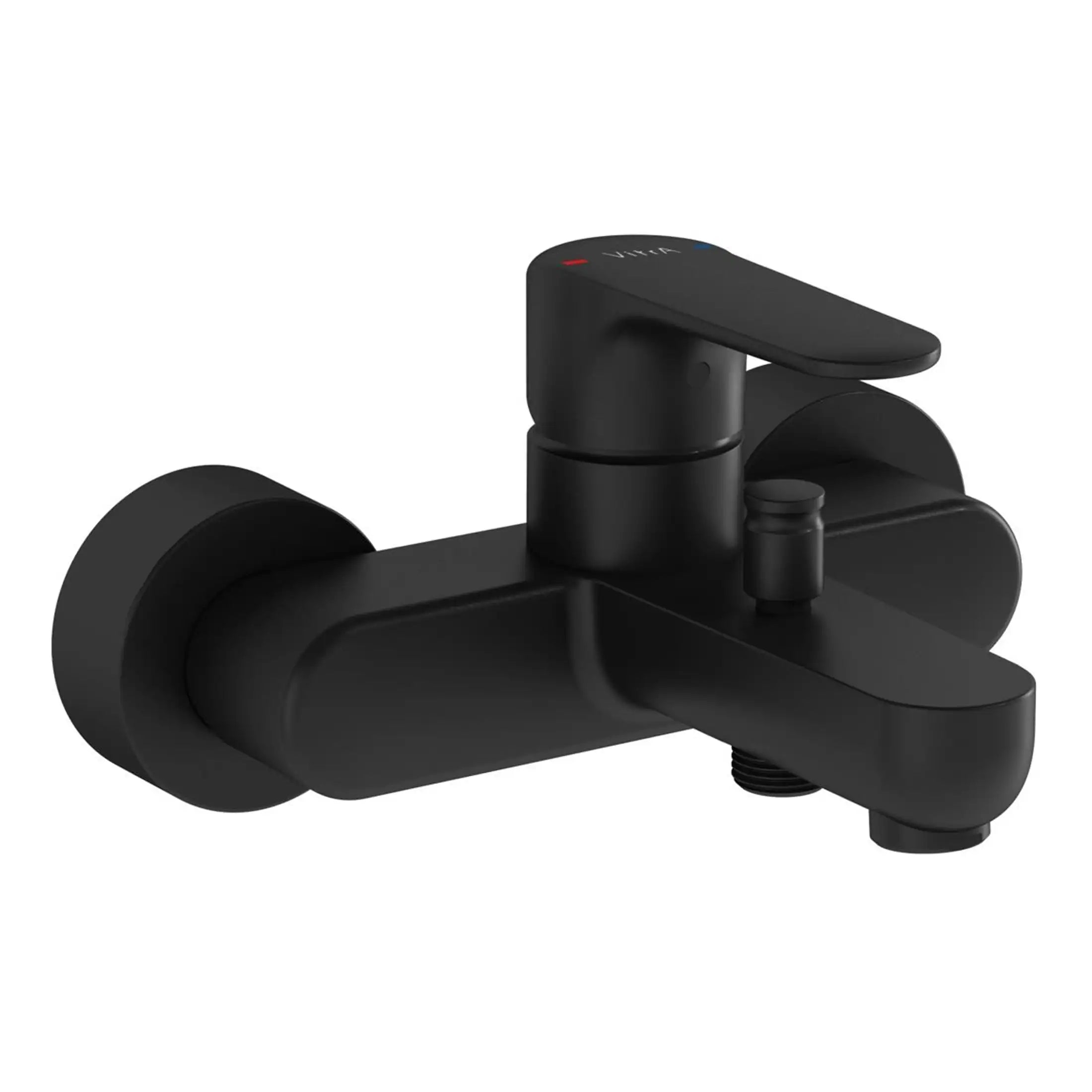 Sleek black bathroom tap with modern design, single lever control, and durable finish, perfect for contemporary bathroom renovations and ensuring efficient water flow.