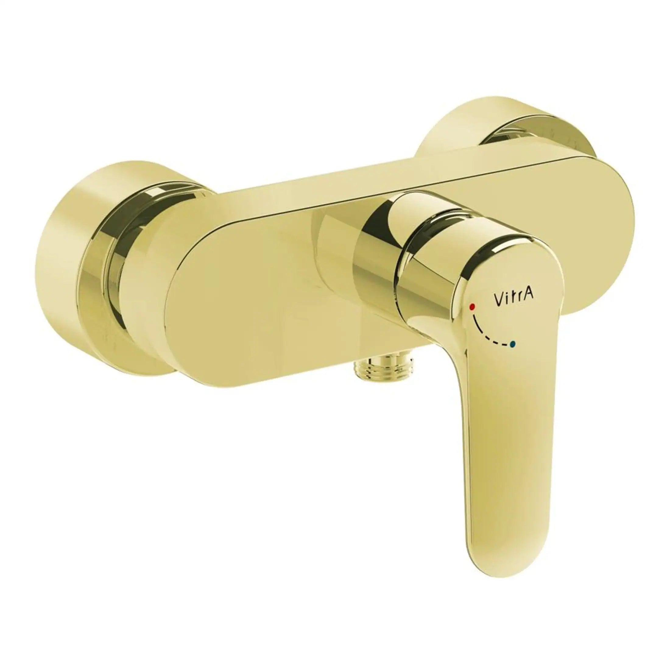 Gold bathroom mixer tap with temperature control, modern design for luxury use. Perfect for contemporary bathrooms, enhancing style and functionality.