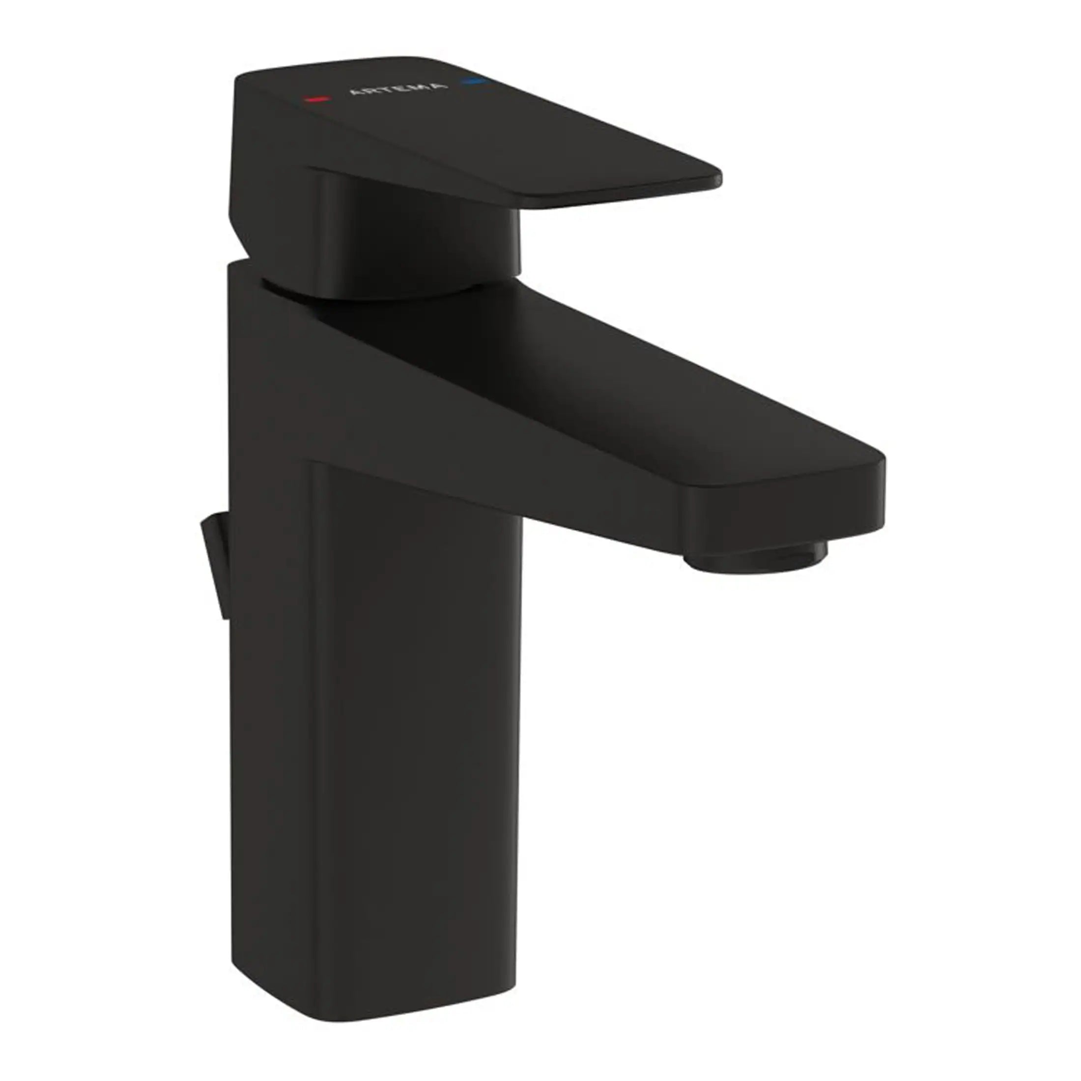 Sleek black bathroom sink faucet with modern design for contemporary bathroom setups and easy control. Ideal for stylish and functional bathroom renovations.