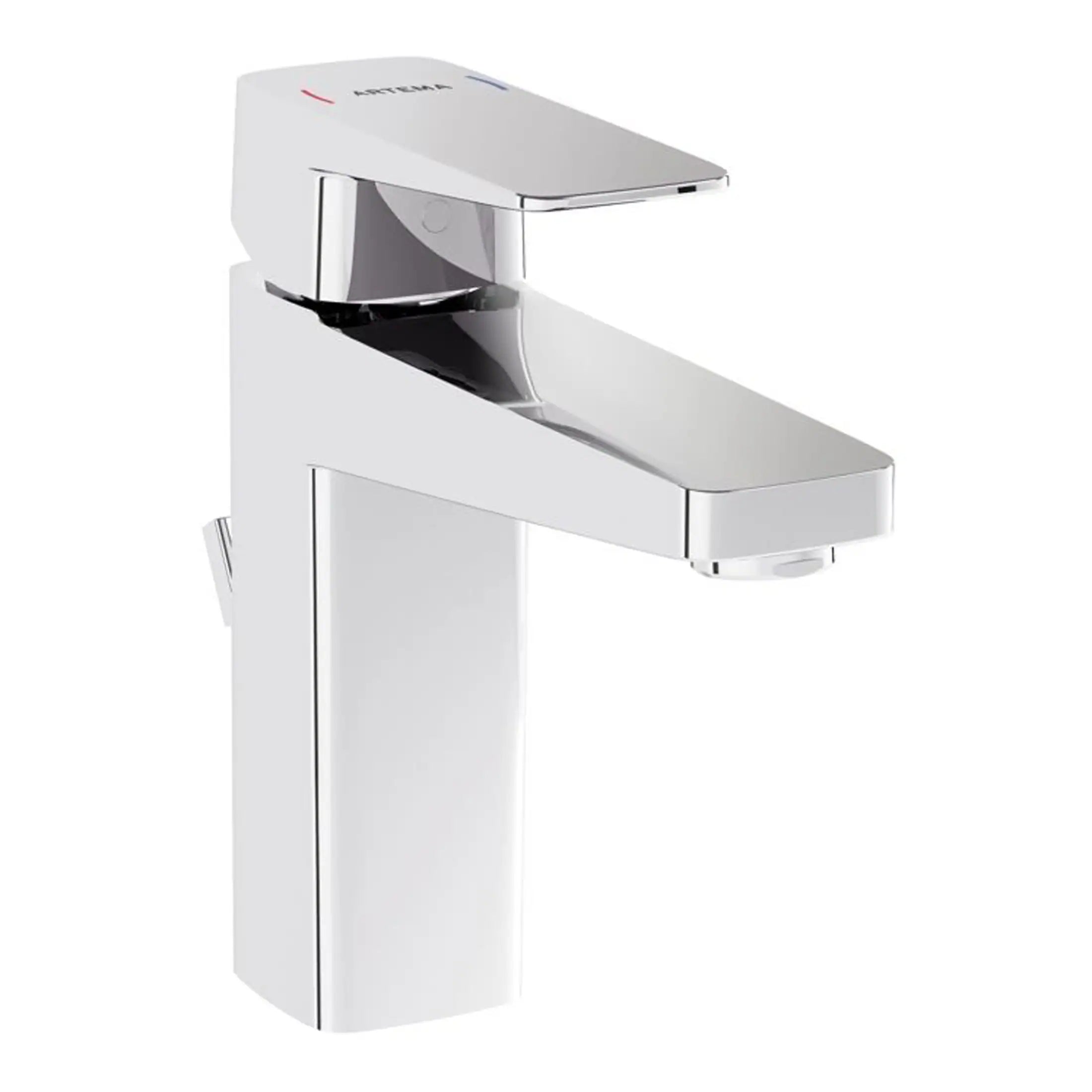 VitrA Root Square Basin Mixer w/Waste Lever Tap - VTTS1478-Variable
