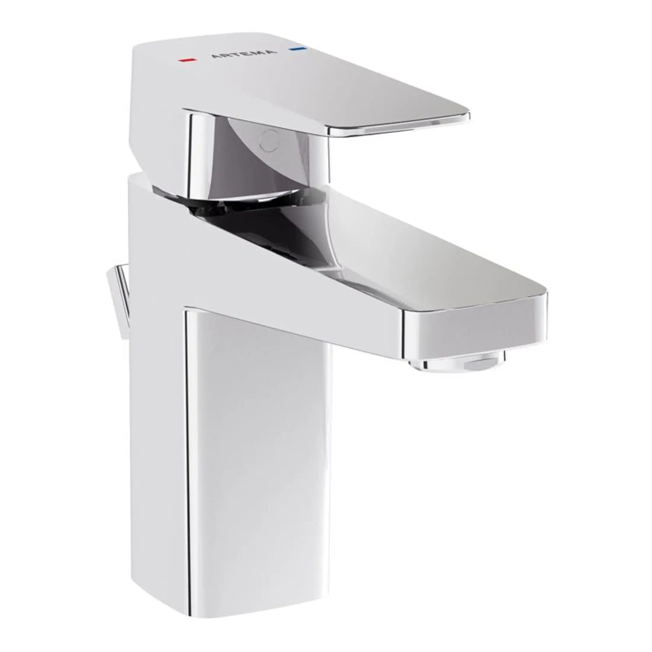 Sleek modern bathroom mixer tap with chrome finish for stylish and functional bathroom fixtures. Ideal for contemporary bathroom renovations and high-quality bathroom design.