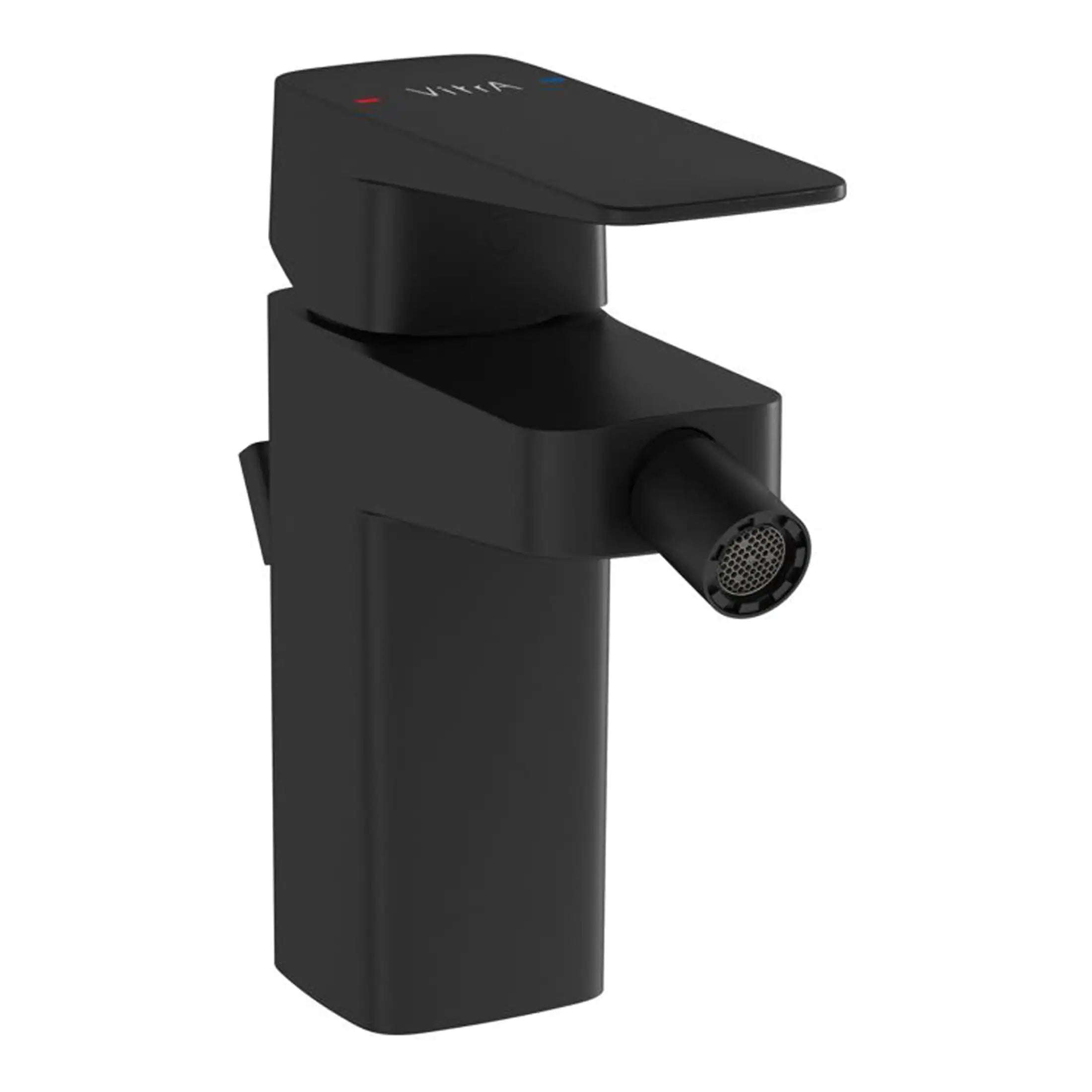 Sleek black bathroom sink faucet with modern design, suitable for contemporary bathroom decor and high functionality. Ideal for minimalist and stylish bathroom upgrades.