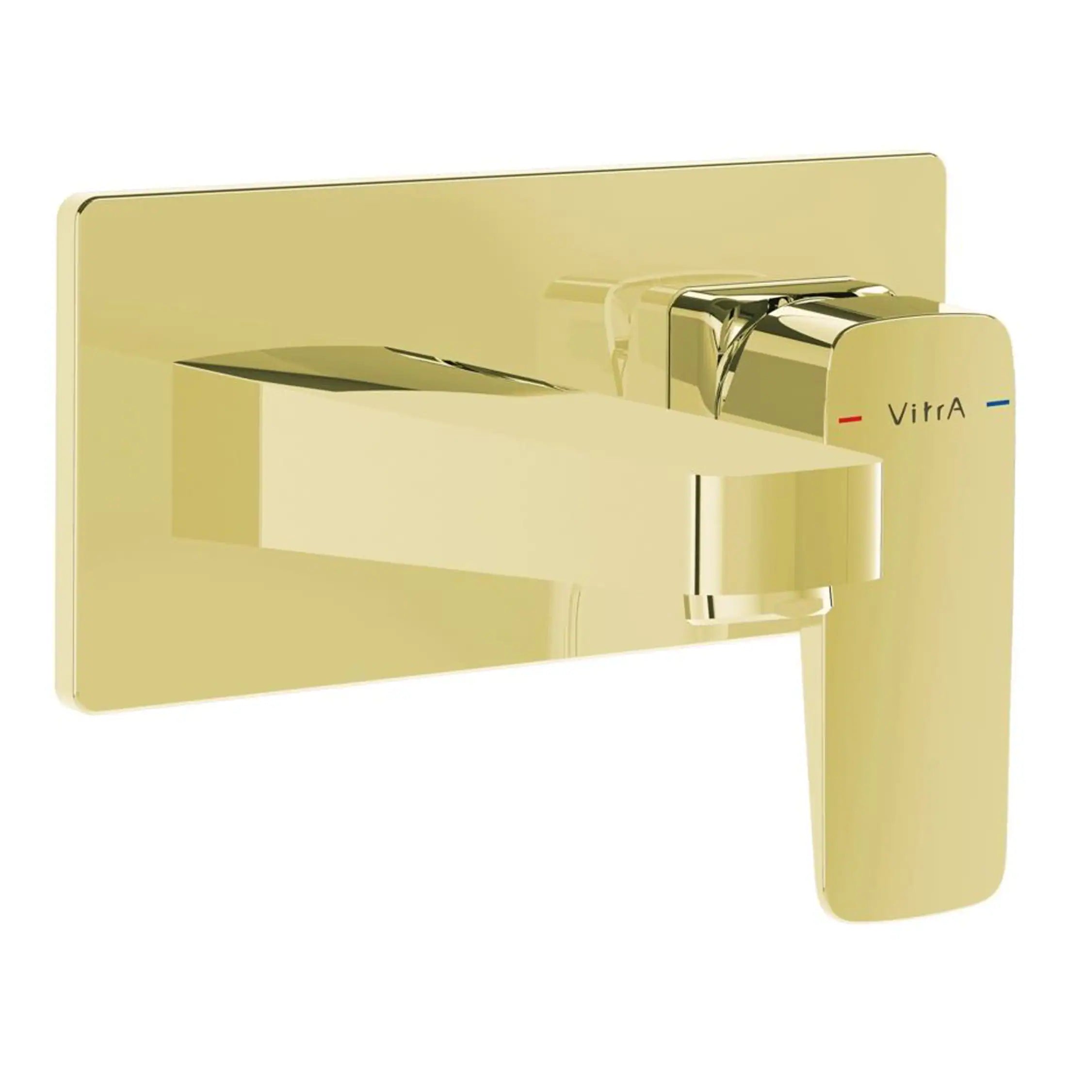 Elegant gold modern bathroom tap with sleek design for luxurious bathroom fixtures.
