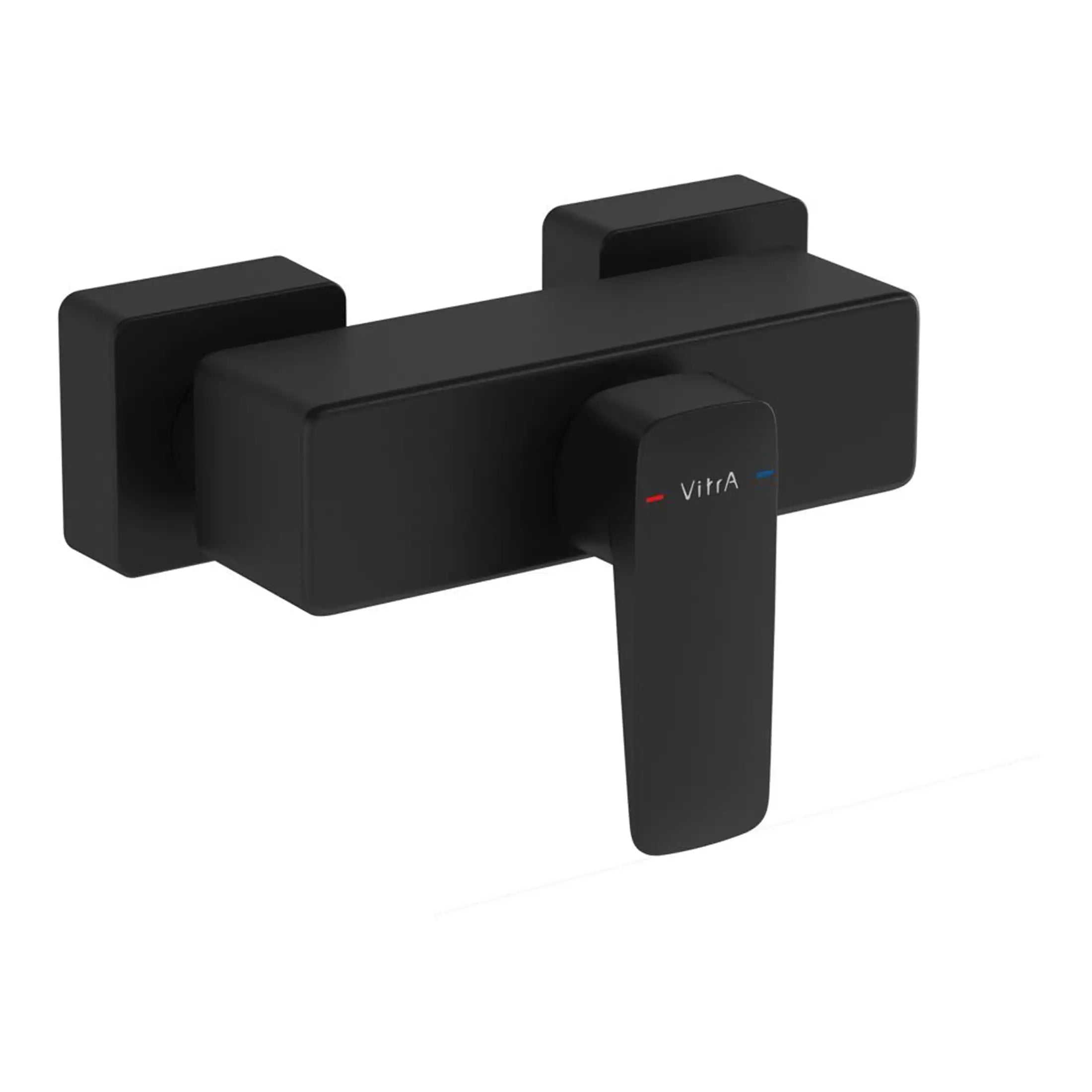 VitrA black bathroom tap with modern sleek design, perfect for contemporary bathroom renovations, featuring easy-to-operate single lever for precise water control.
