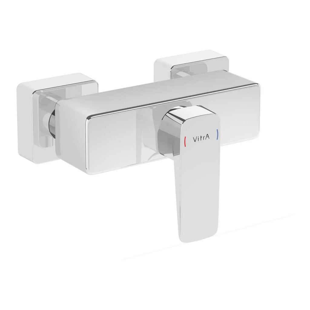 Sleek chrome bathroom mixer tap with modern design, ideal for contemporary bathrooms, featuring dual handles for hot and cold water, and easy control for a stylish daily routine.