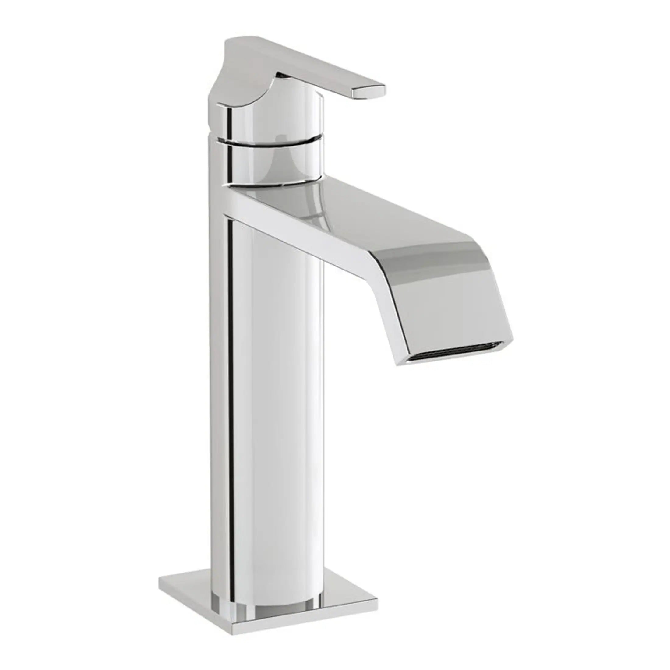Elegant modern chrome bathroom tap with sleek design, ideal for contemporary bathroom fittings and sink upgrades, offering durability and a stylish look.