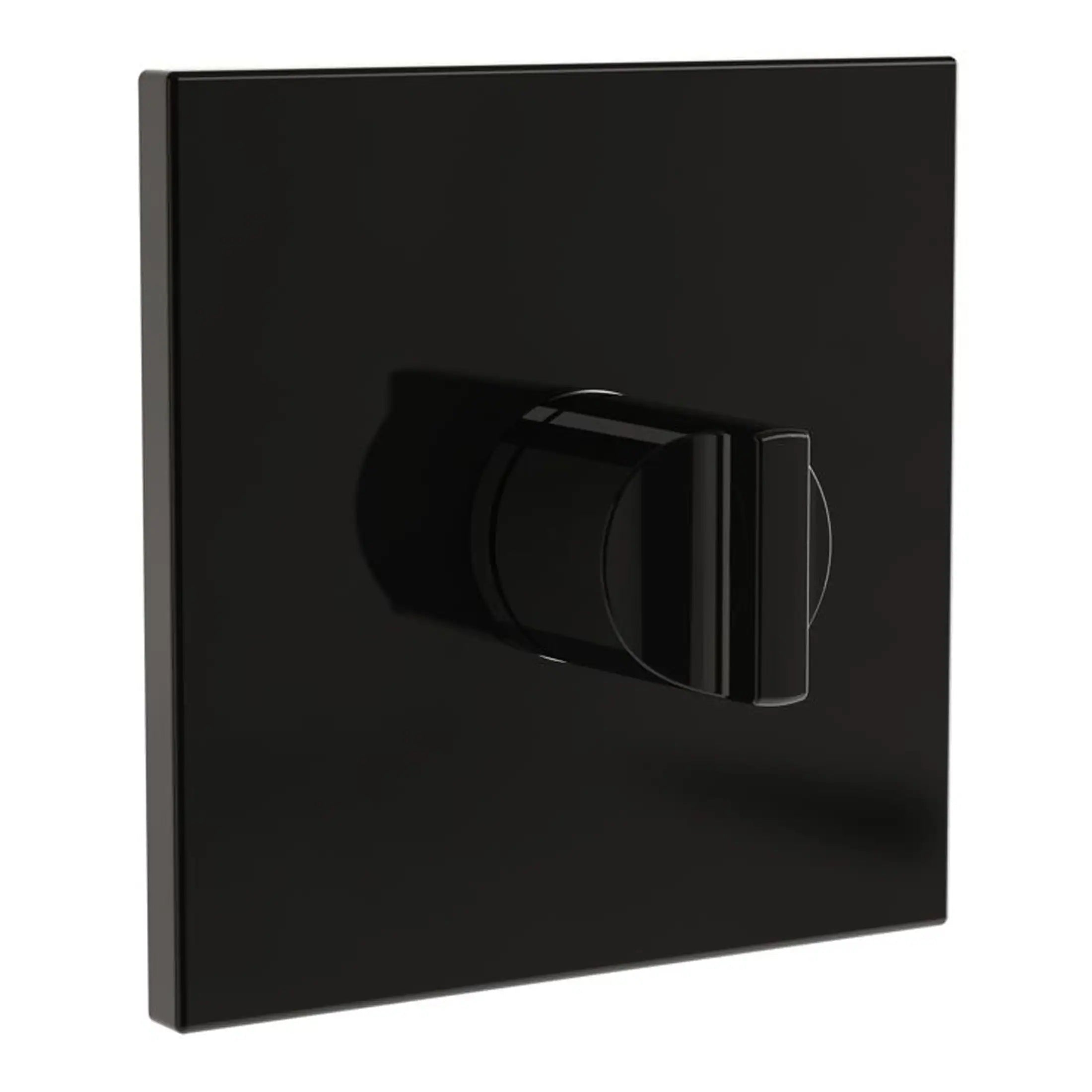 Sleek black bathroom flush button for modern toilets, designed for optimal hygiene and style, perfect for upgrading bathroom fixtures.