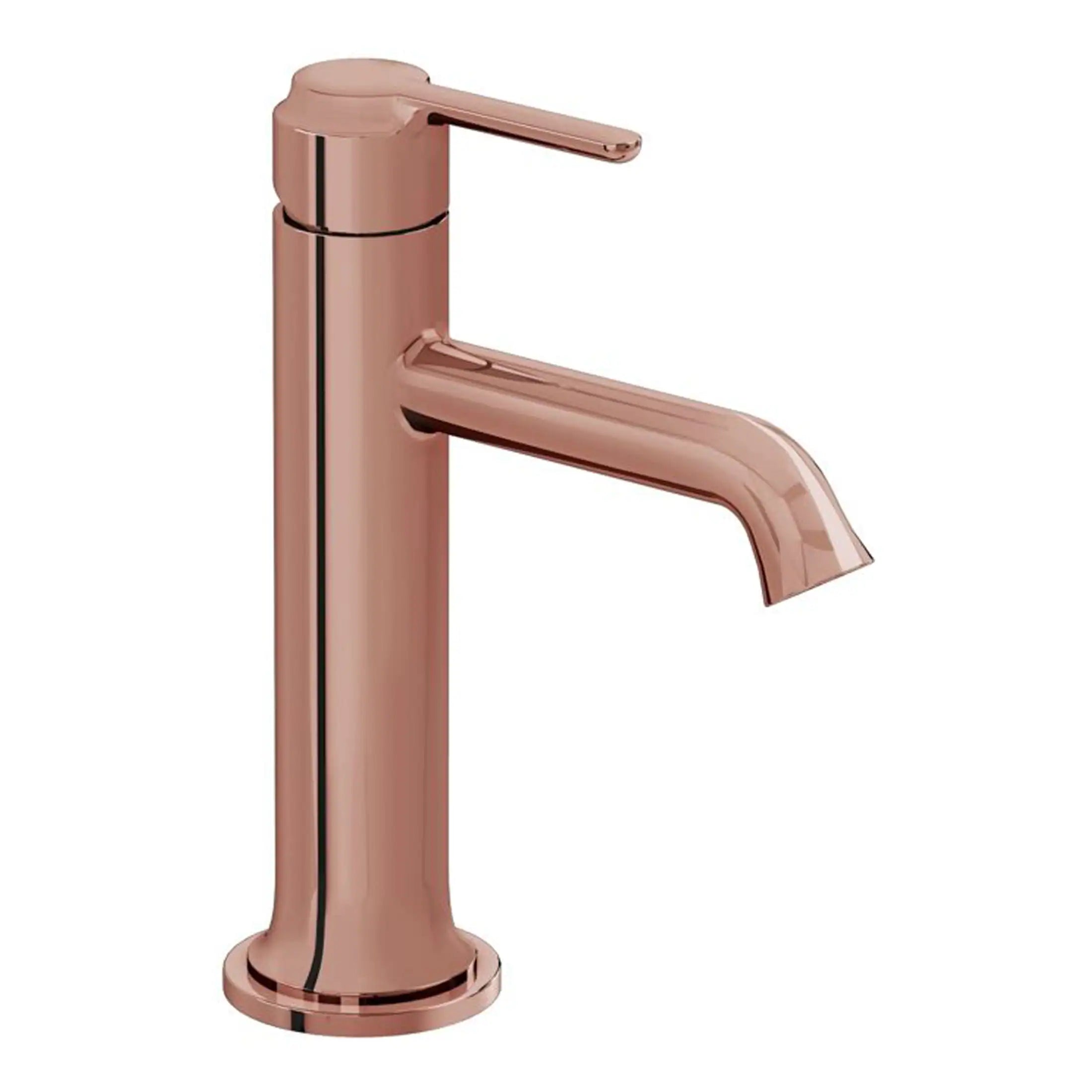 Brushed rose gold bathroom faucet, modern bathroom sink tap, premium brass basin mixer tap, elegant bathroom hardware, Bubly Bathrooms design for contemporary bathrooms.