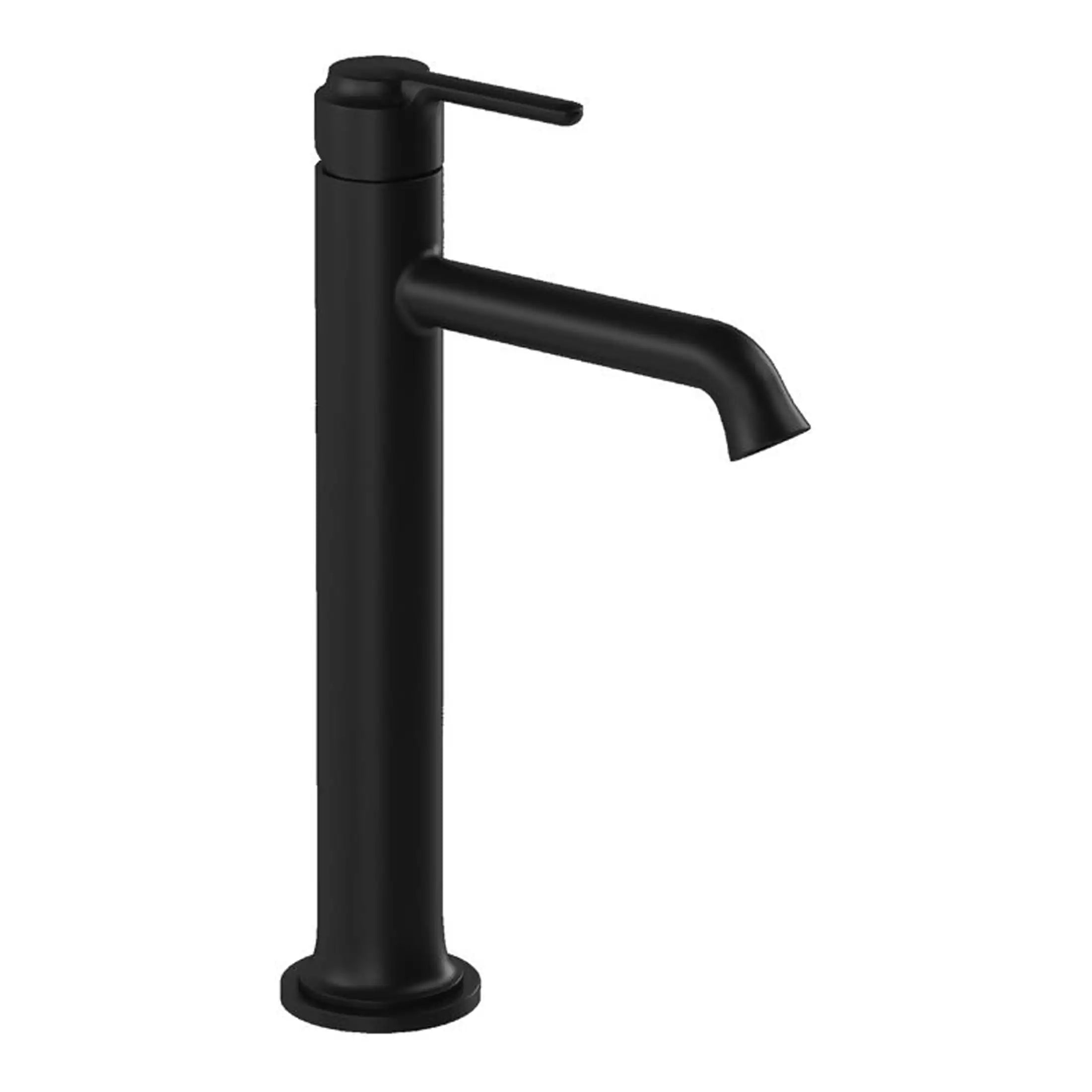 Black bathroom tap with modern design, ideal for contemporary bathrooms and kitchen sink installations. High-quality fixture from Bubly Bathrooms for stylish, functional home plumbing.