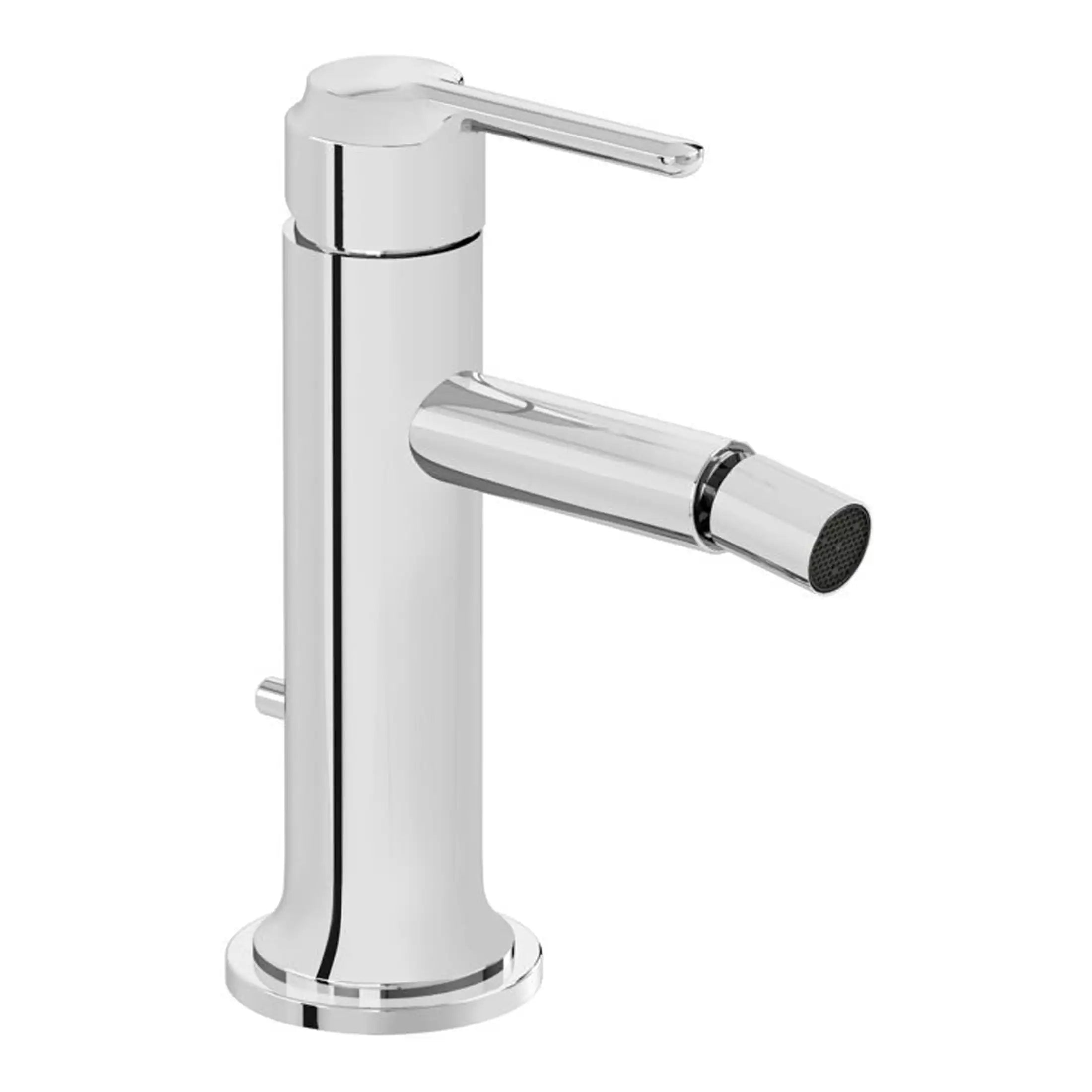 Chrome bathroom sink mixer tap with modern design for stylish bathrooms.