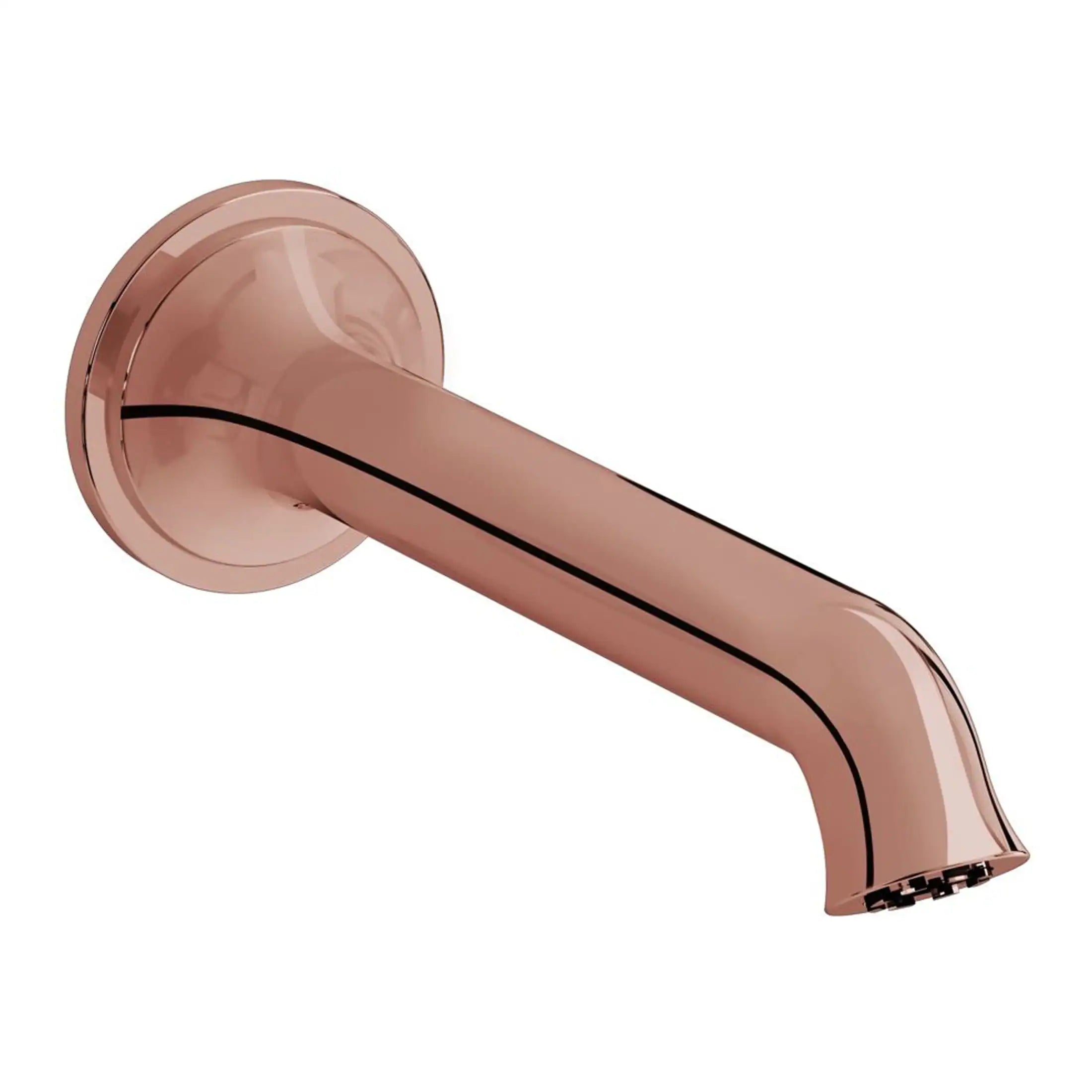 Brushed rose gold bathroom tap fixture from Bubly Bathrooms, modern and stylish design for kitchen or bathroom sinks. Sleek finish, durable construction, ideal for upgrade or renovation projects.