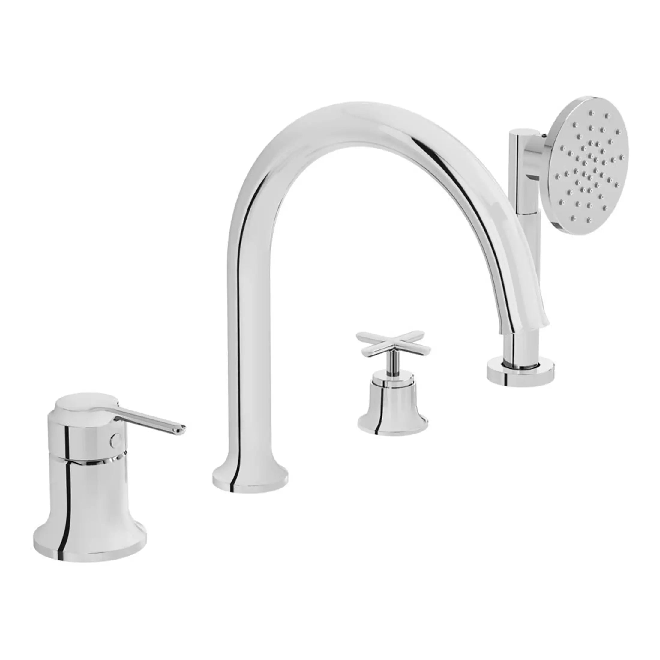 VitrA Origin Classic 4 Hole Bath/Shower Mixer Tap - VTTB4004-Variable