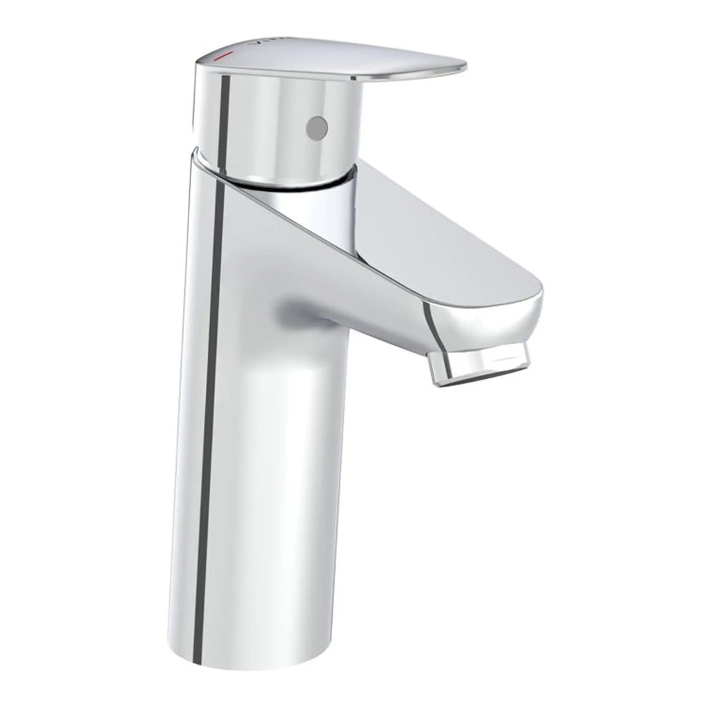 Sleek chrome bathroom tap with modern design, ideal for contemporary washbasins and bathrooms. Perfect for enhancing bathroom aesthetics with stylish fixtures.