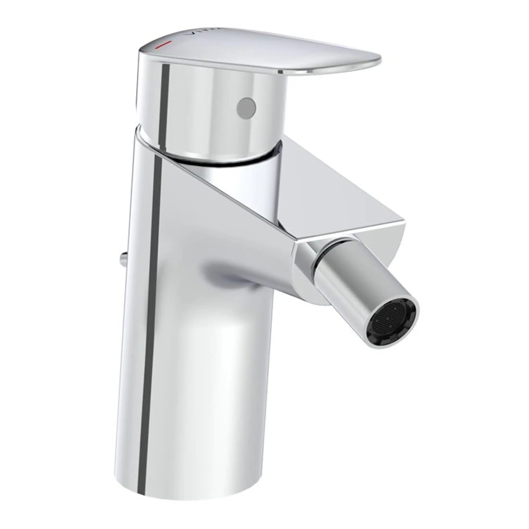 Shiny modern bathroom faucet in chrome finish, sleek and minimalist design, perfect for contemporary kitchen or bathroom sinks, enhancing style and functionality.