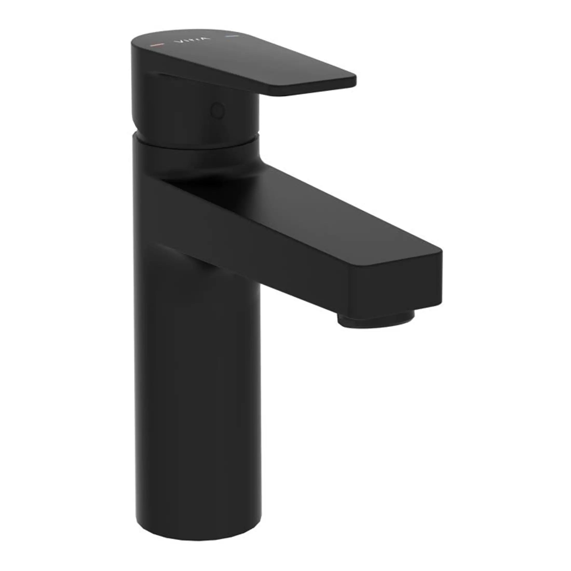 Sleek black bathroom faucet with modern design, perfect for contemporary bathroom renovations and high-quality fixtures.