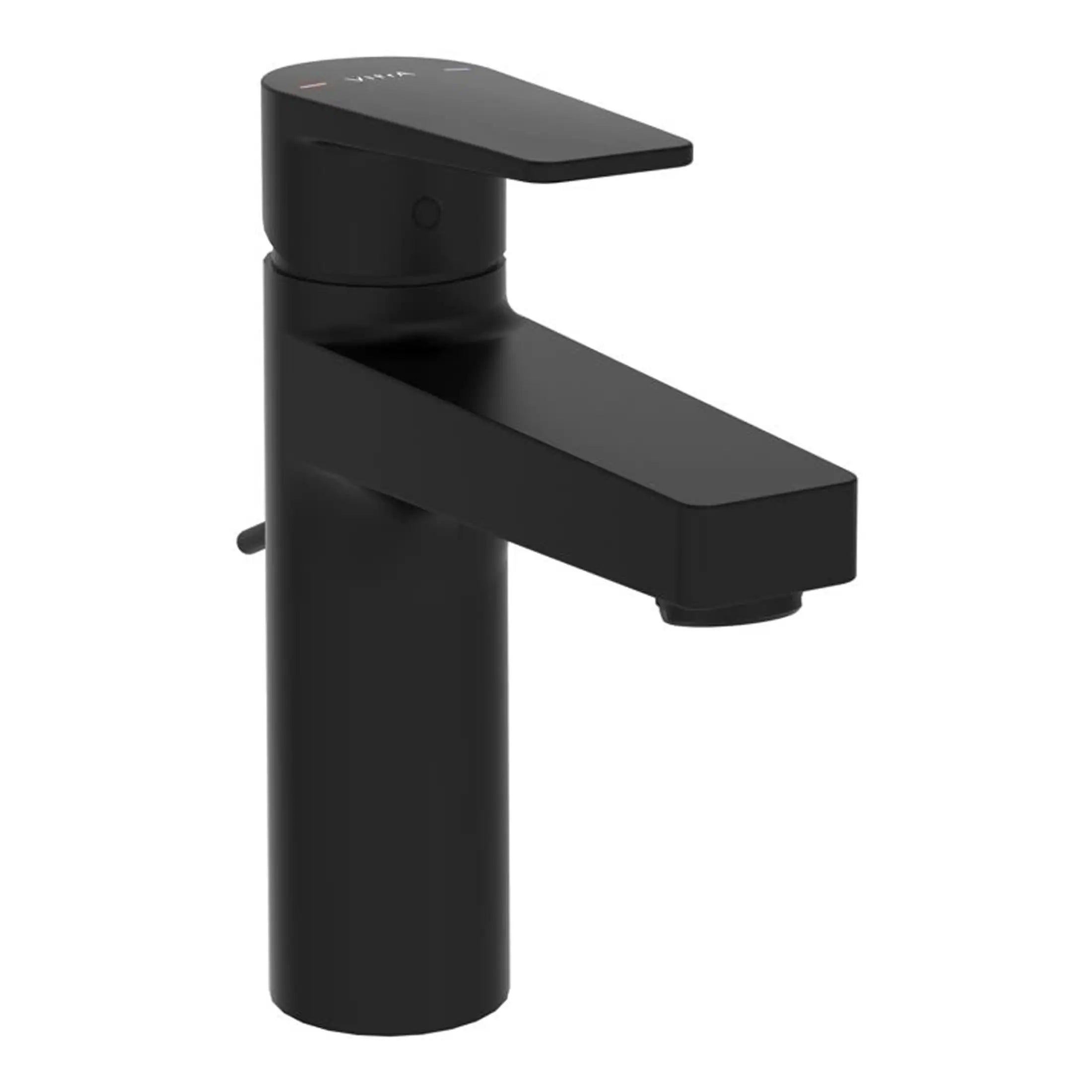 Sleek black bathroom faucet with modern design, durable ceramic disc valve, and water-saving features, ideal for contemporary bathroom renovation or upgrade.