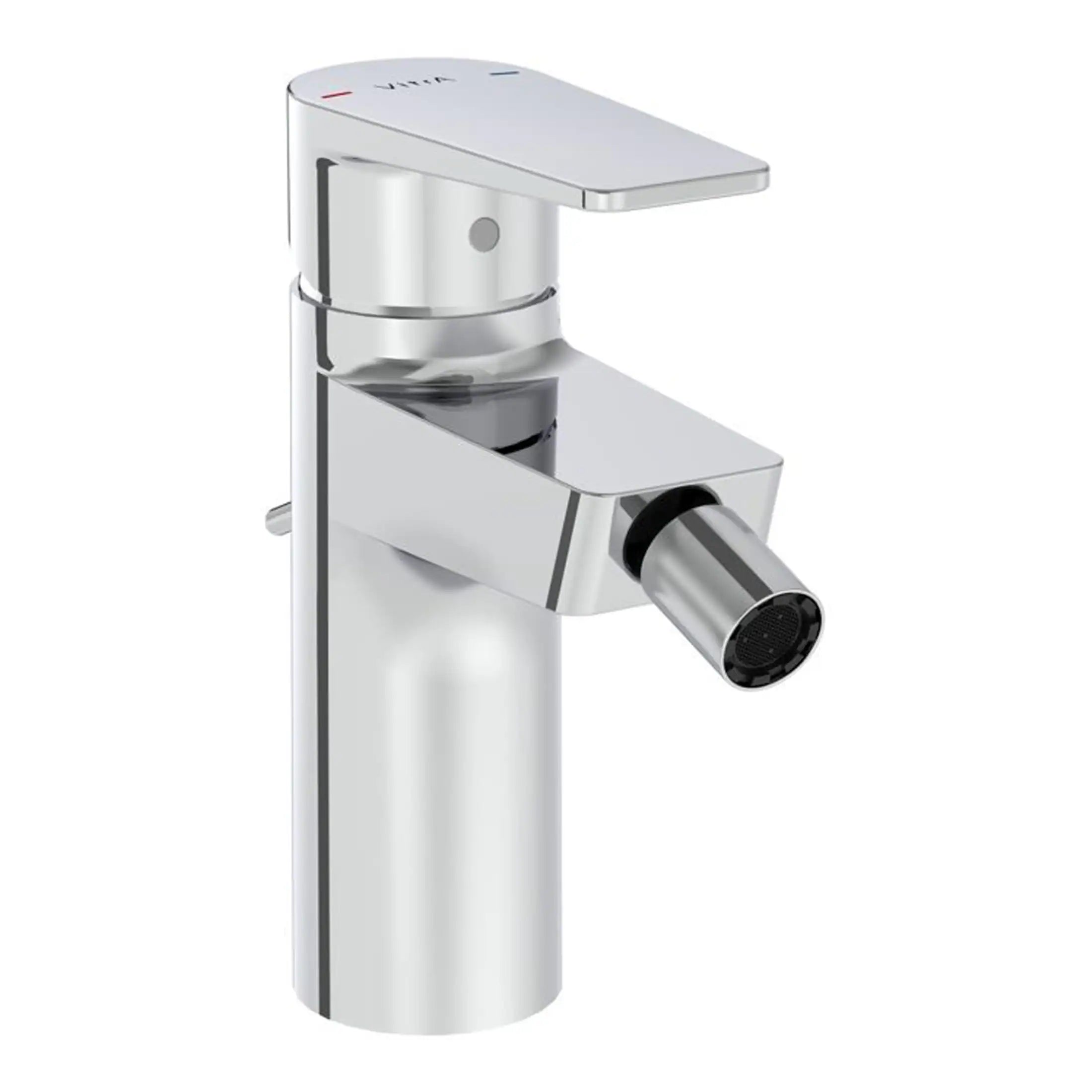 Sleek chrome bathroom tap with modern design, ceramic lever, and water-saving features, ideal for contemporary bathrooms.