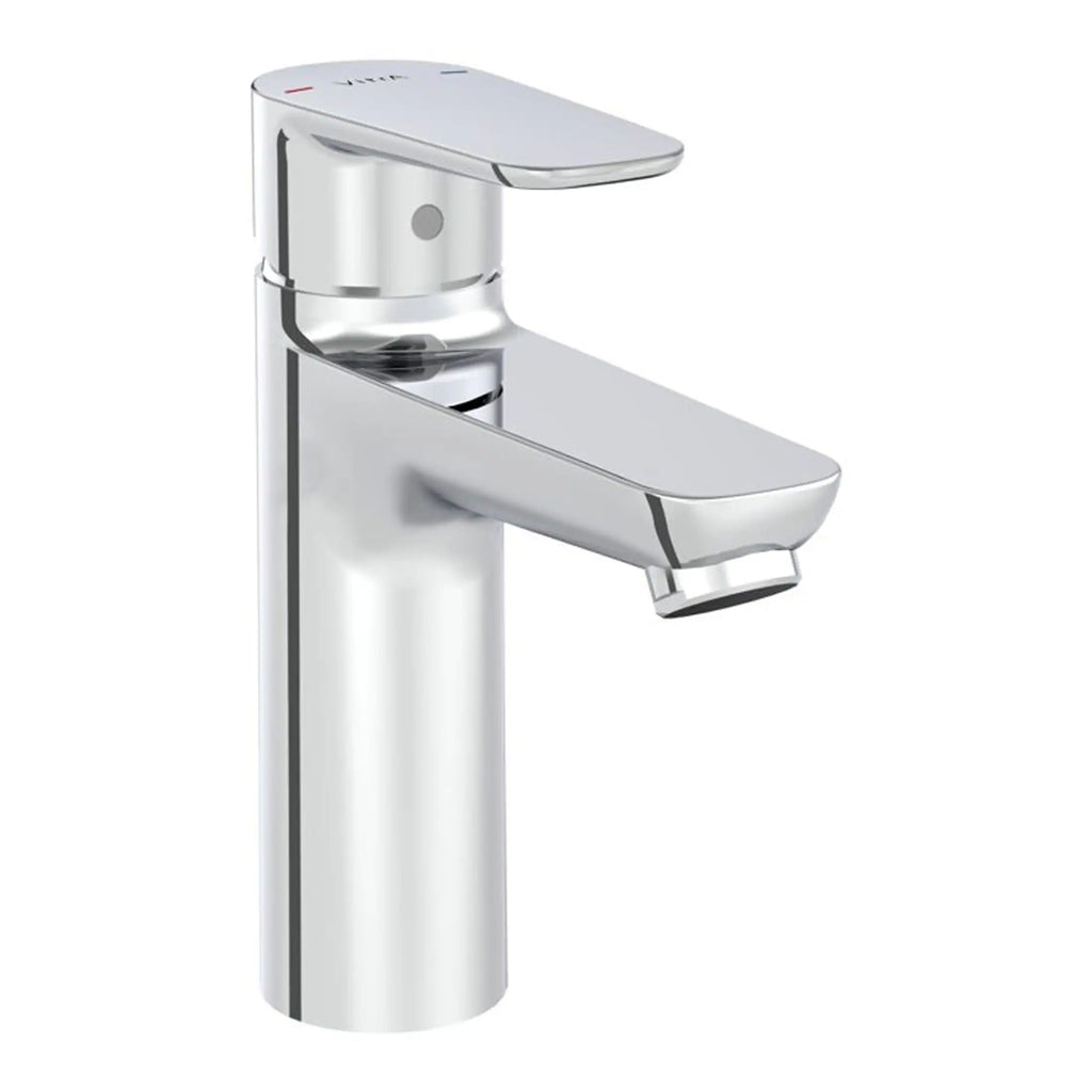 Modern chrome bathroom sink tap, sleek design, ideal for contemporary bathroom décor, easy to install and use, perfect for enhancing bathroom aesthetics and functionality.