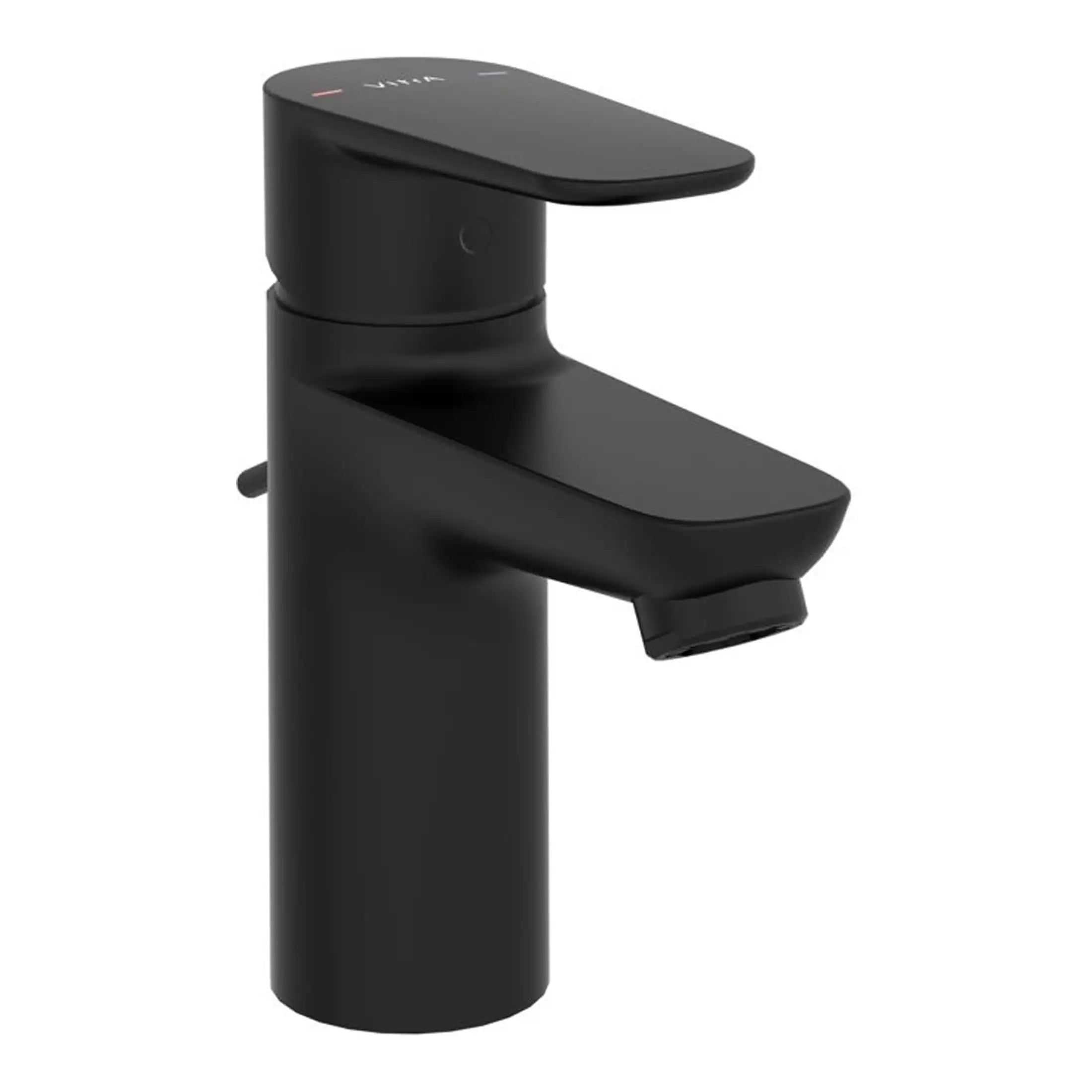 Sleek black bathroom mixer tap with modern design, ideal for stylish bathroom or en-suite installations, featuring easy-to-use single lever control and durable matte finish.